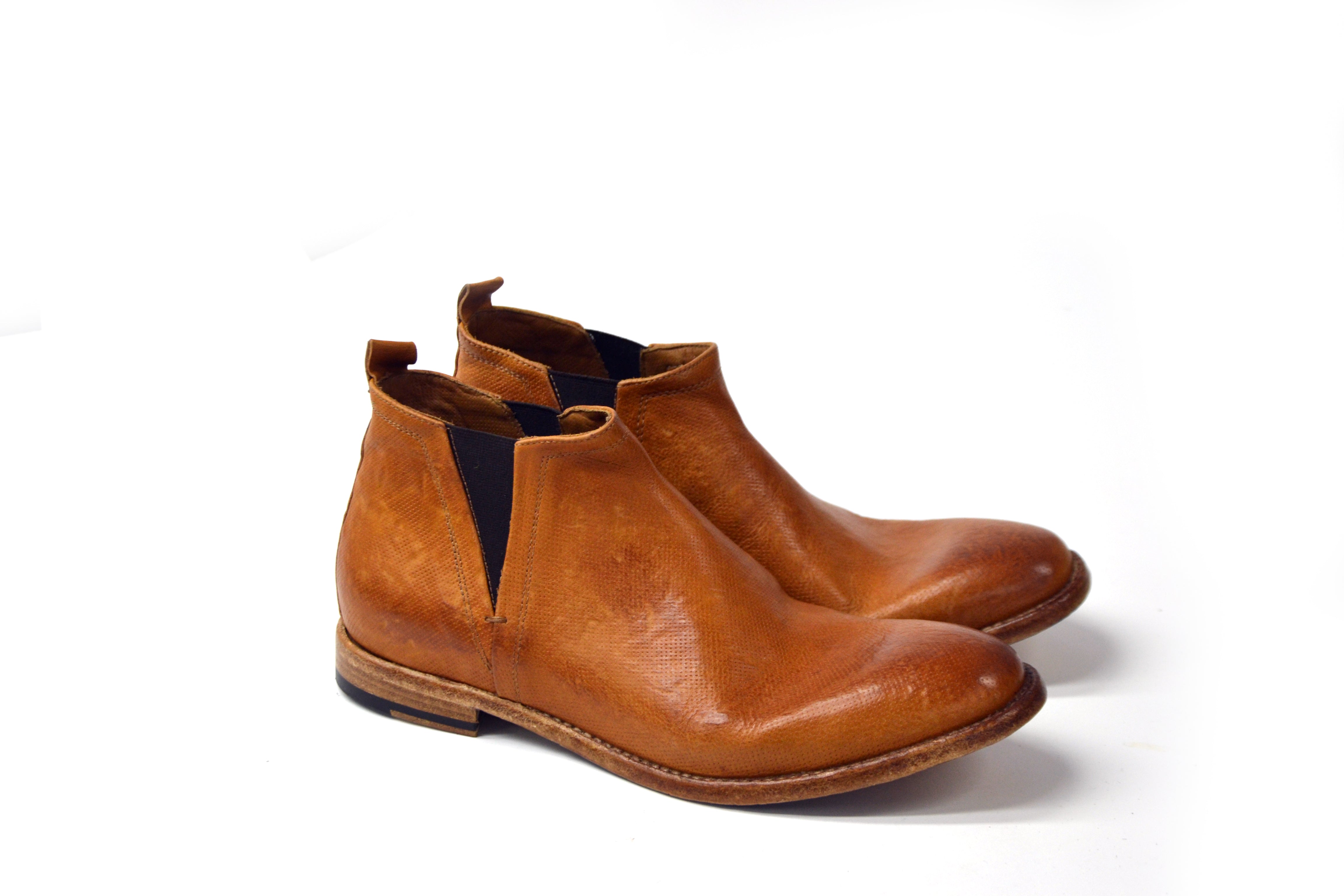 Peter Natural Leather Mid Shoes