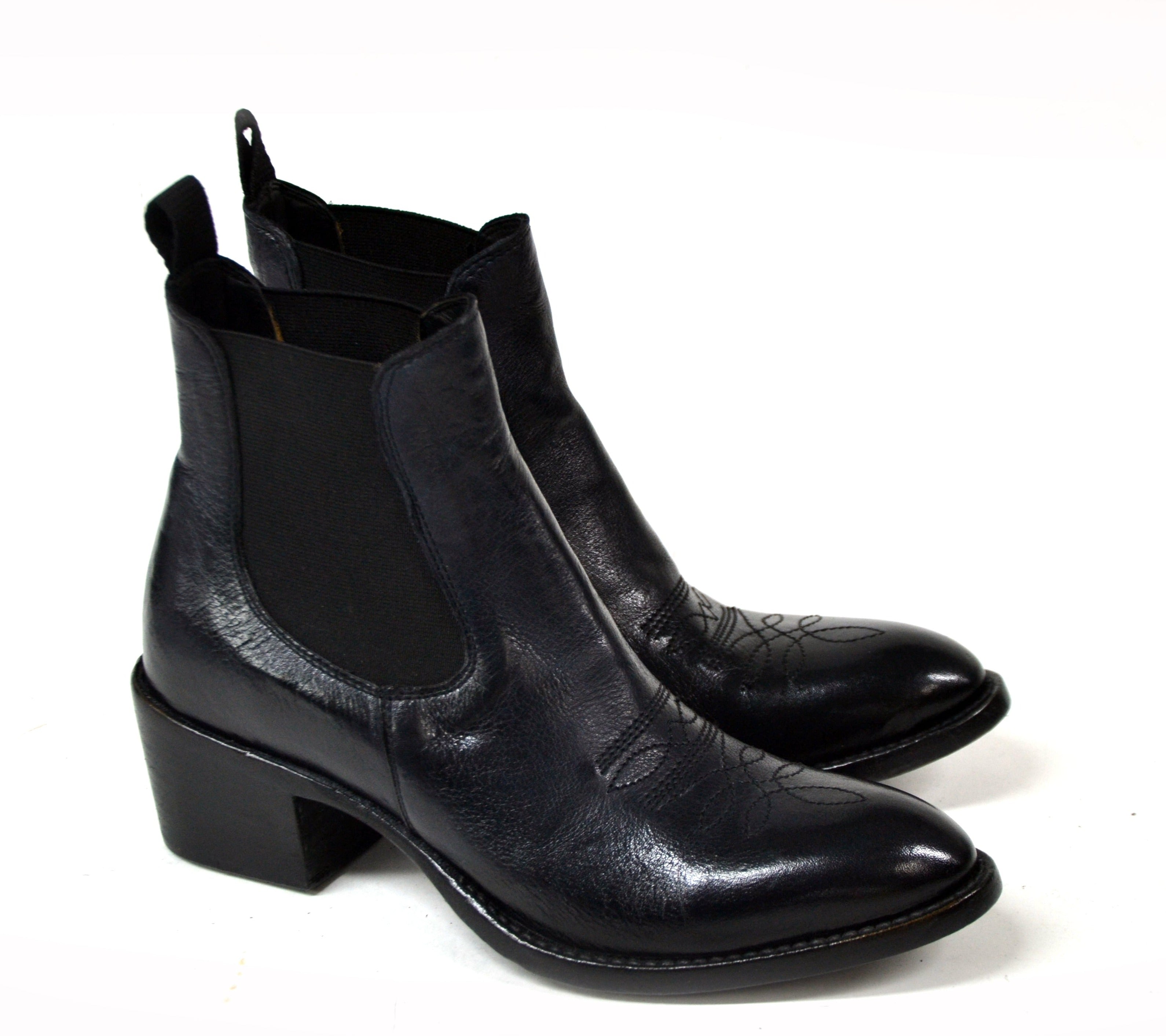 PEGGY NIEDRIGE SCHWARZE STIEFEL