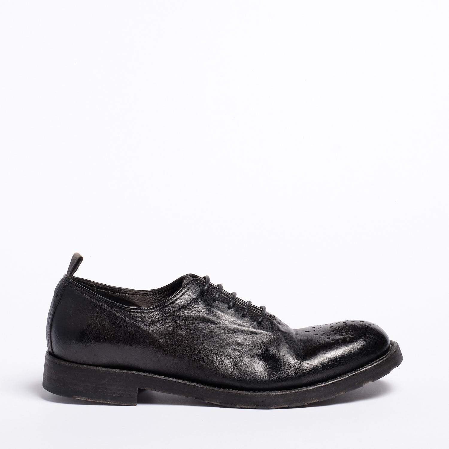 Rustin Schnürschuhe Naturbüffelleder schwarz