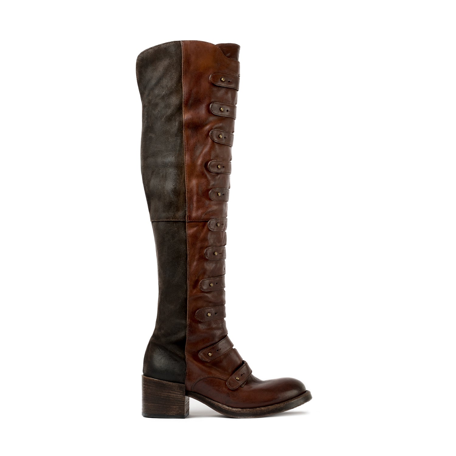 Lady Mozart Braune hohe Stiefel