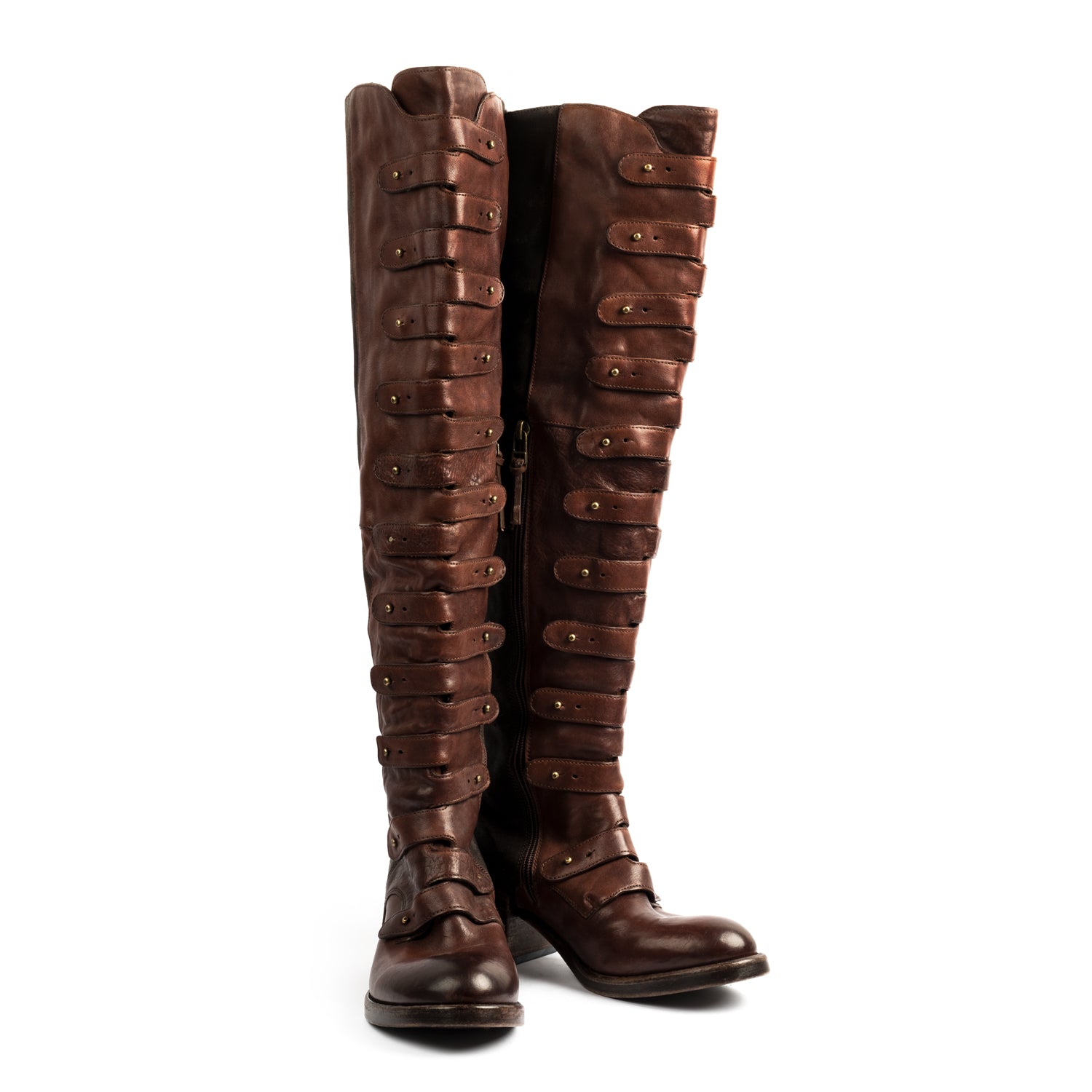 Lady Mozart Braune hohe Stiefel