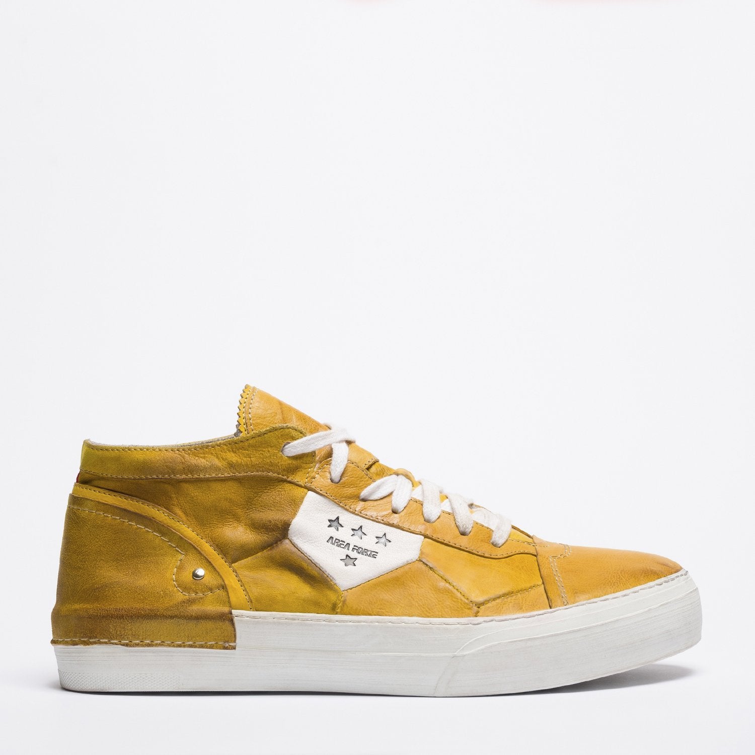 Mundialito mid yellow sneakers