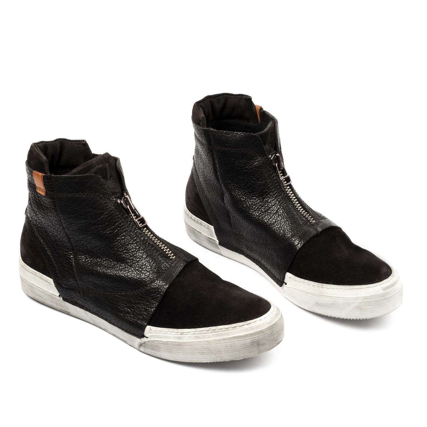 Rochelle – Schwarze, mittelhohe Sneaker