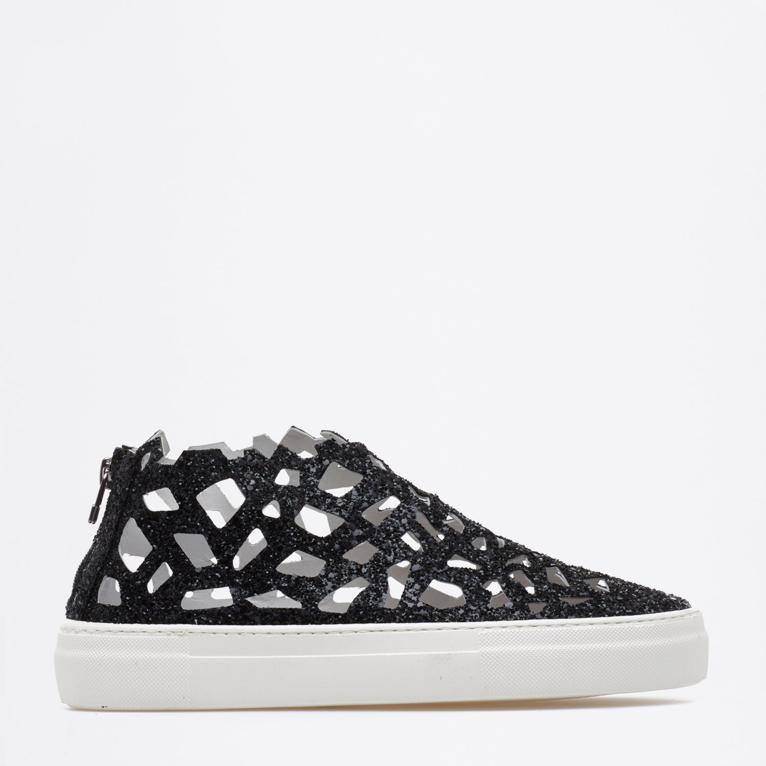 Round Sparkling Sneakers black