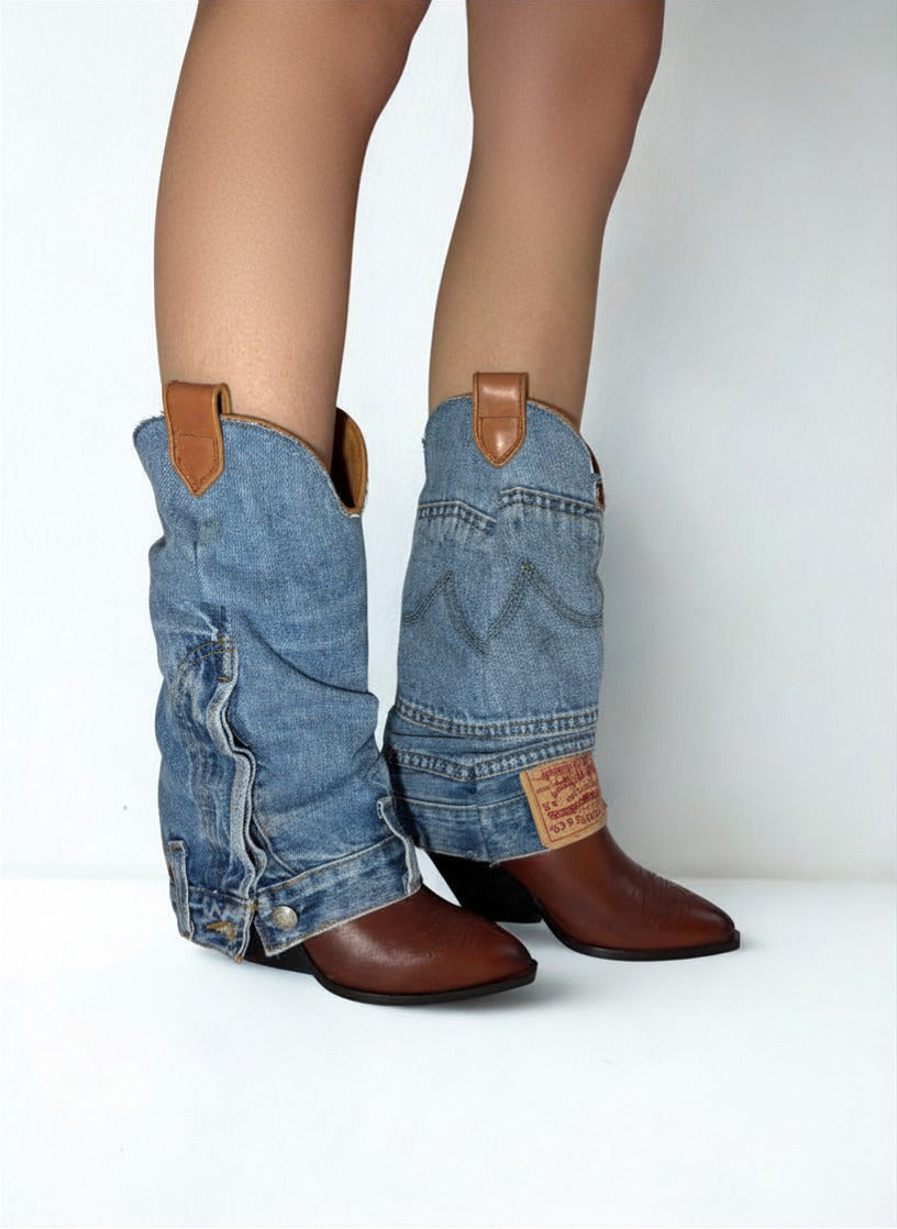 DENIMORA CUOIO COWBOY BOOTS
