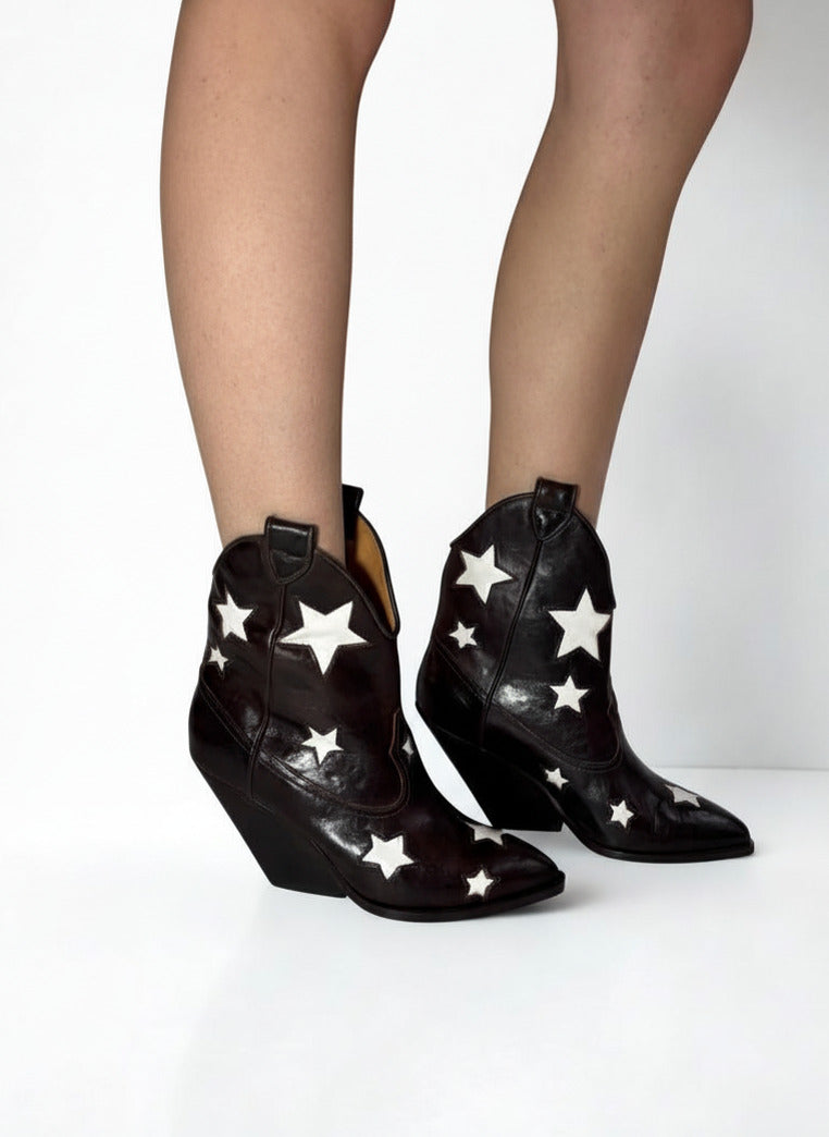 HOLLYWOOD LOW BROWN BOOTS