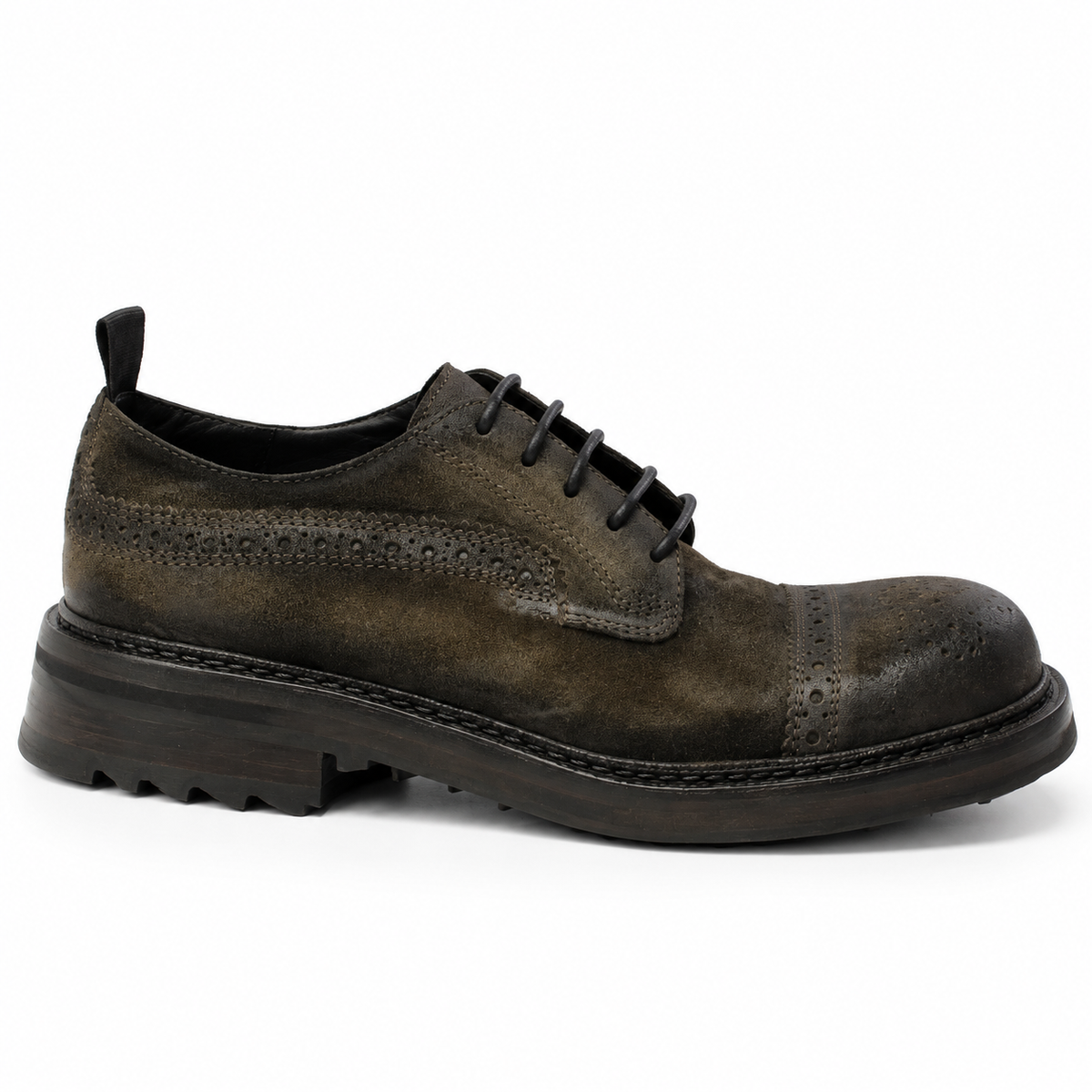 SHARK Suede Derby Shoes