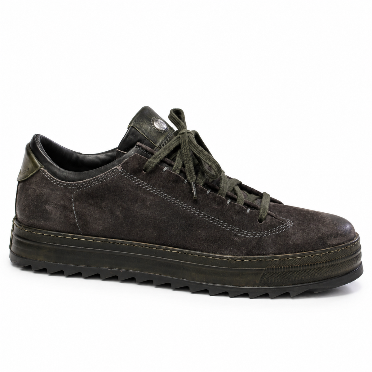 LED Low Sneakers in Suede Grey
