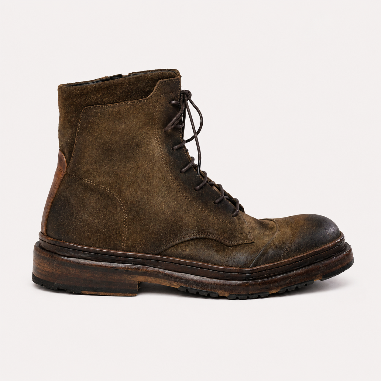 Cody Suede Laced Combat Boots