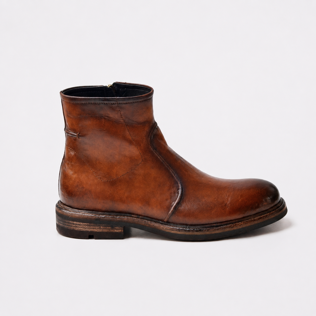 Colombia Cognac Laceless Beatles Boots