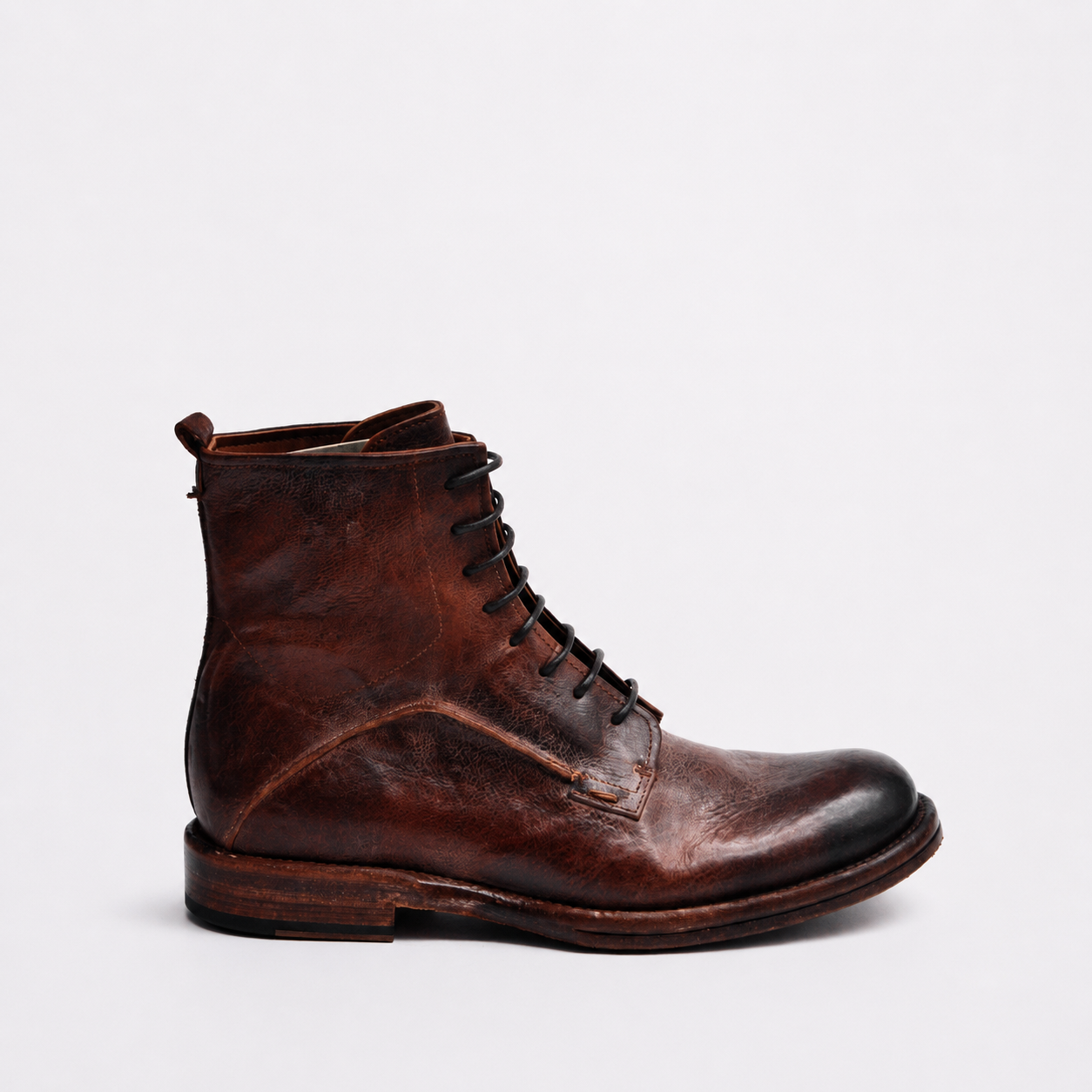 Eton Cognac Laced Boots
