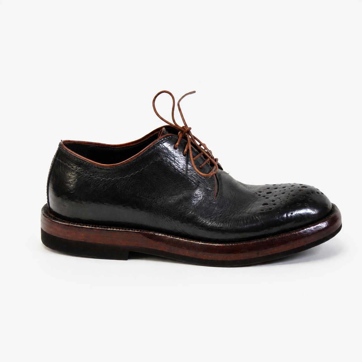 ROYAL BLACK&BROWN DERBY SHOES