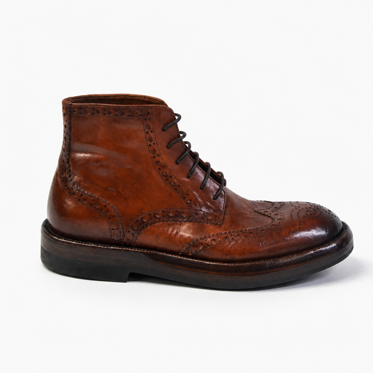 ROYAL LACED BROWN BOOTS