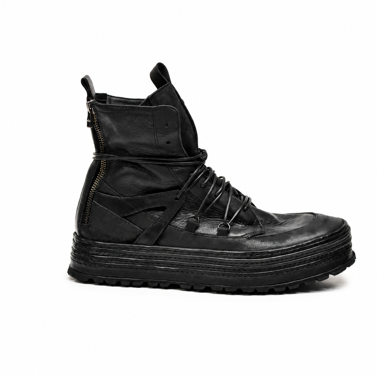 MADMAX BLACK HIGH SNEAKERS