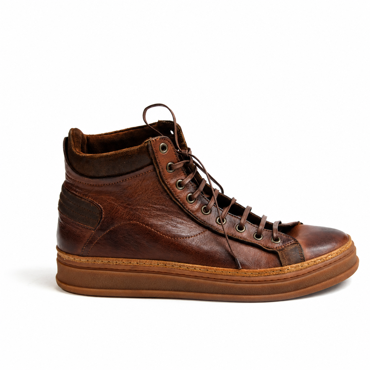 GEORGE high leather sneaker