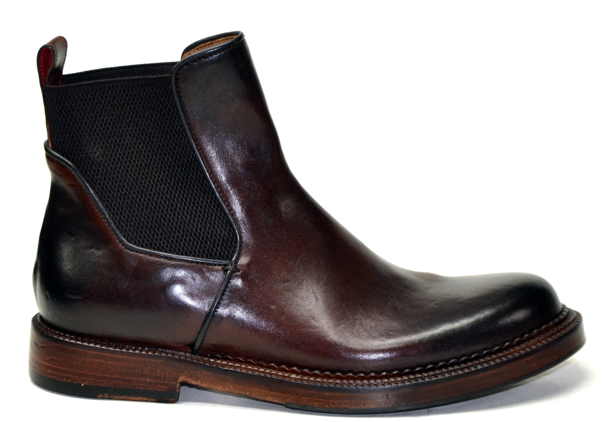 LAST PAIR 44- DARK BROWN ELASTIC BEATLES