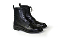 LAST PAIR  42/43/45/47- BLACK HIGH LACED BOOTS