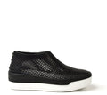 LAST PAIRS 36/37/38/40/41- JODIE BACK ZIP SHOES SOFT PERFORATED LEATHER BLACK