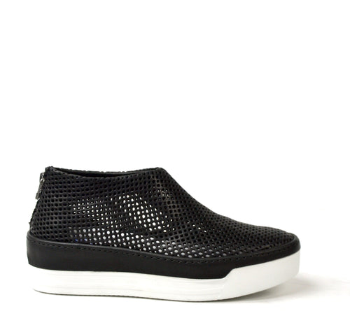 LAST PAIRS 36/37/38/40/41- JODIE BACK ZIP SHOES SOFT PERFORATED LEATHER BLACK
