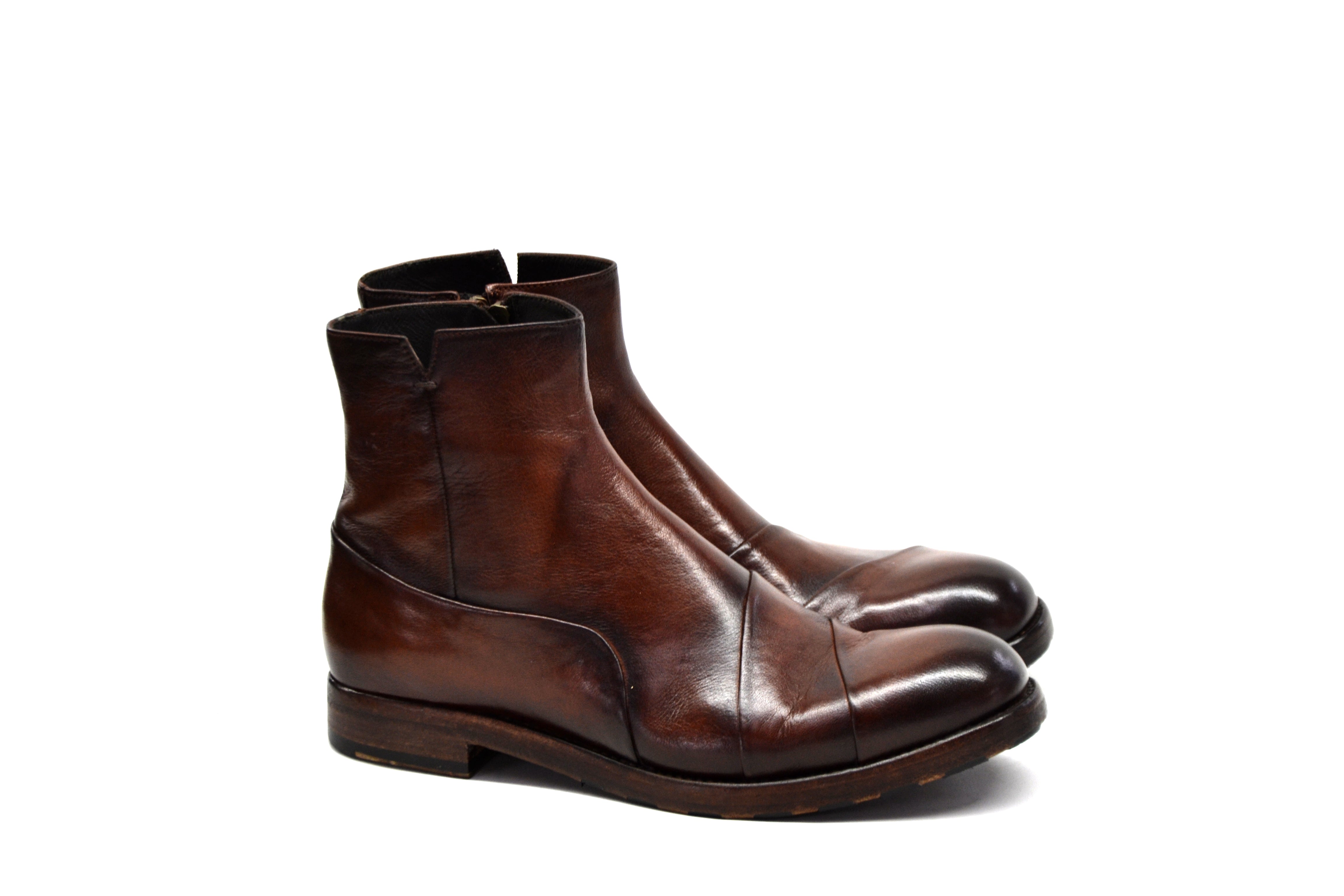 LAST PAIR 42/45- ASYMMETRIC ANKLE BOOTS