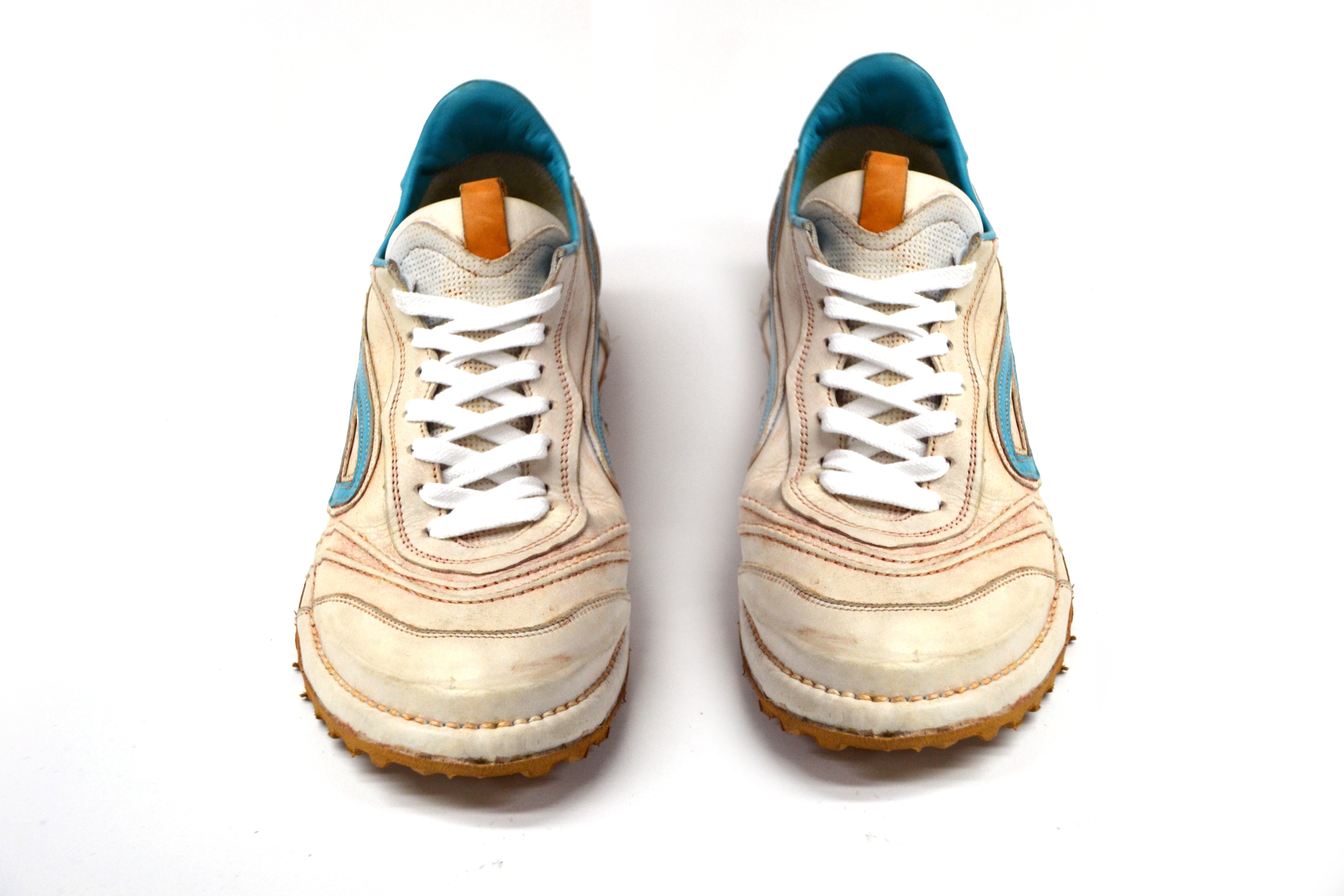PAMPLONA Turquoise-White Sneakers