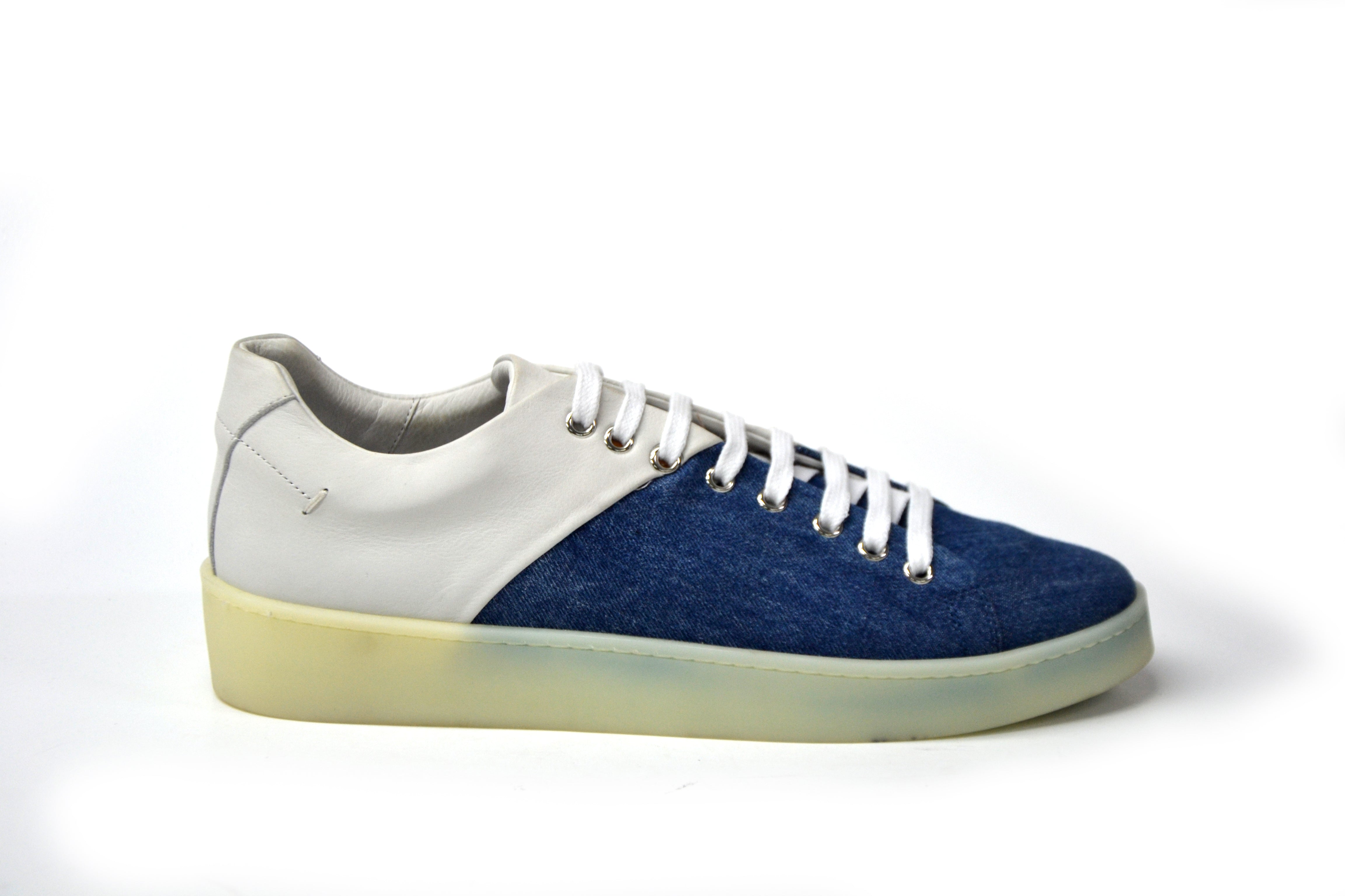LAST PAIR 42-DENIM SYMMETRIC SNEAKERS