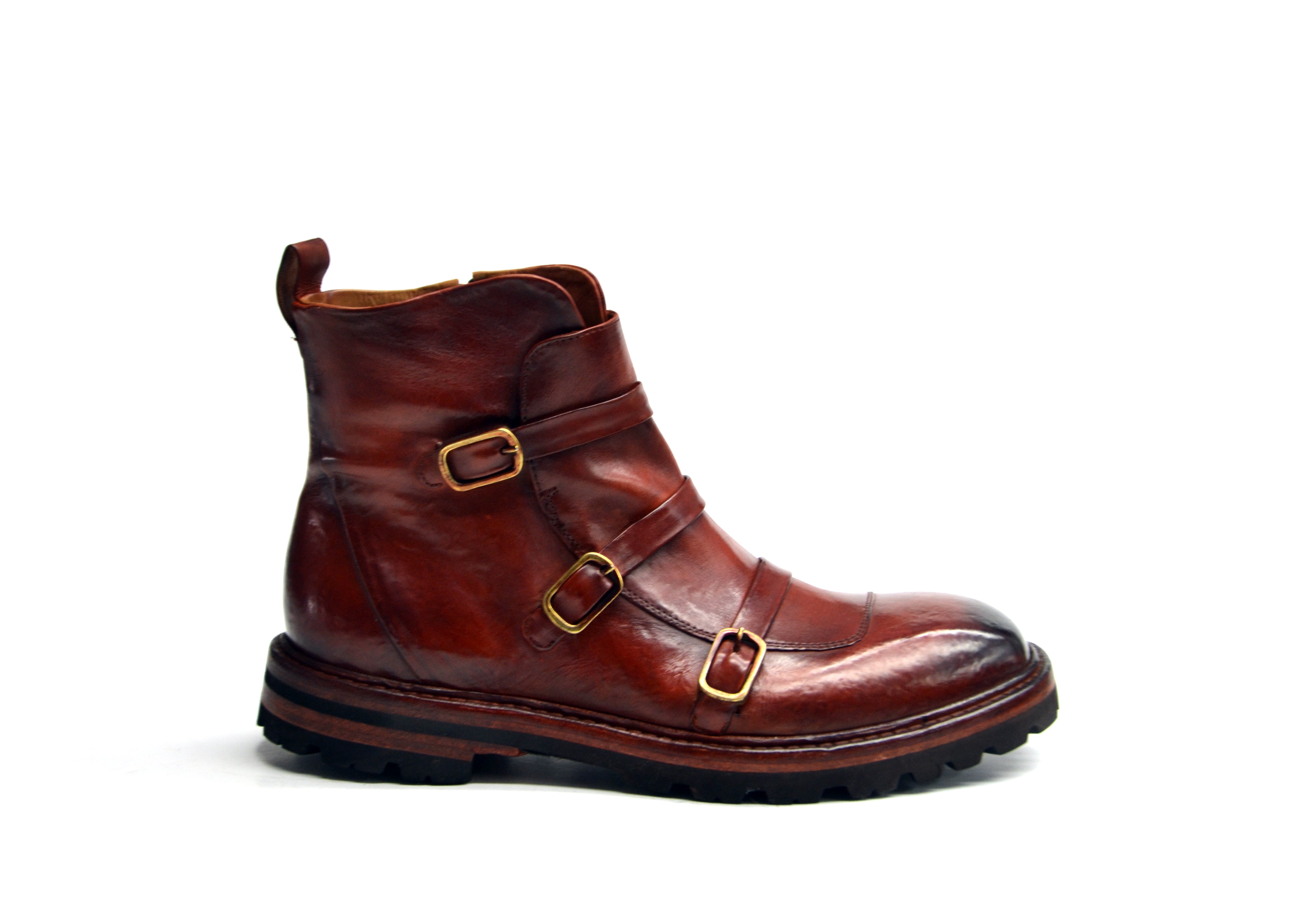 LAST PAIR 42- ARTHUR BUCKLED BOOTS