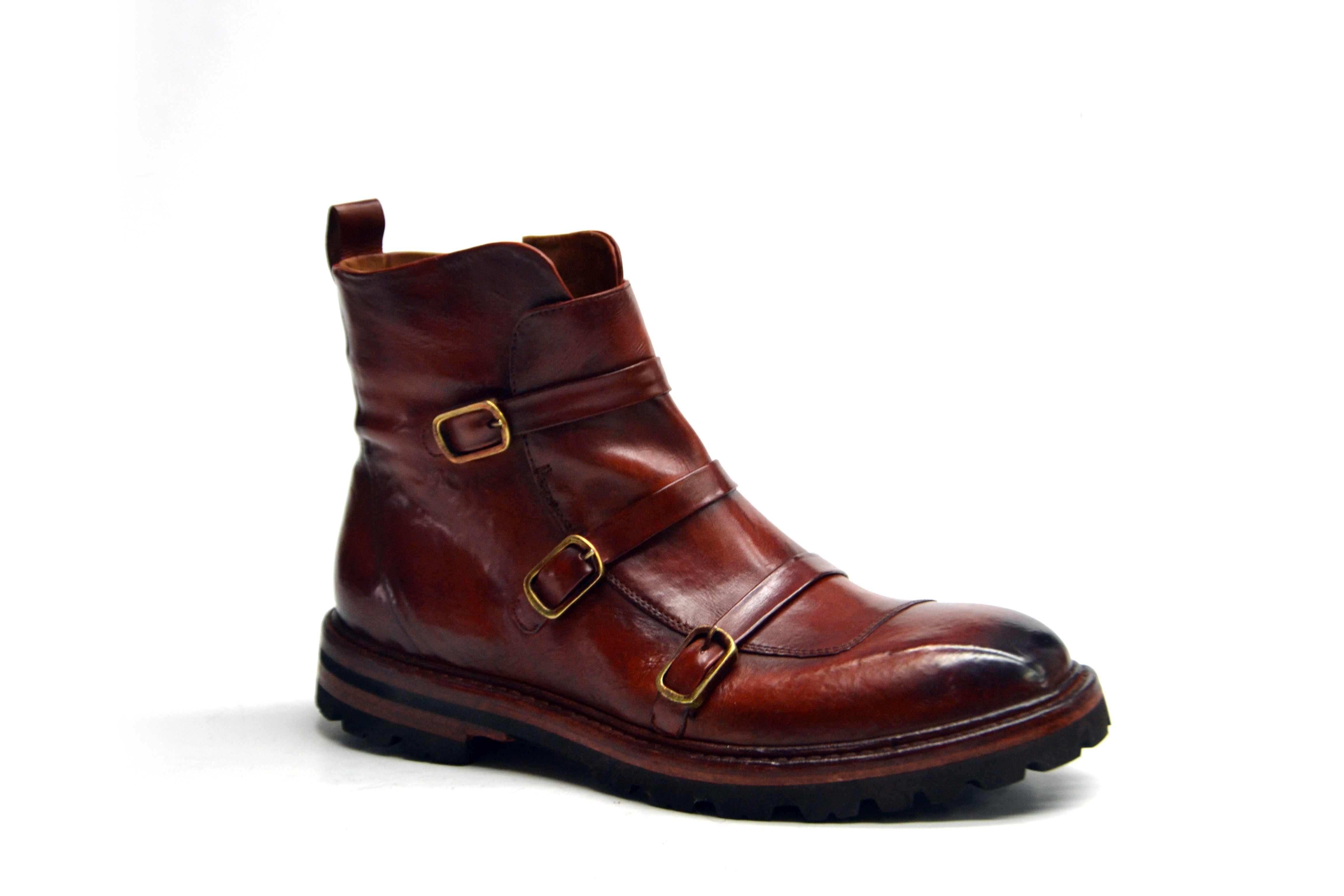 LAST PAIR 42- ARTHUR BUCKLED BOOTS