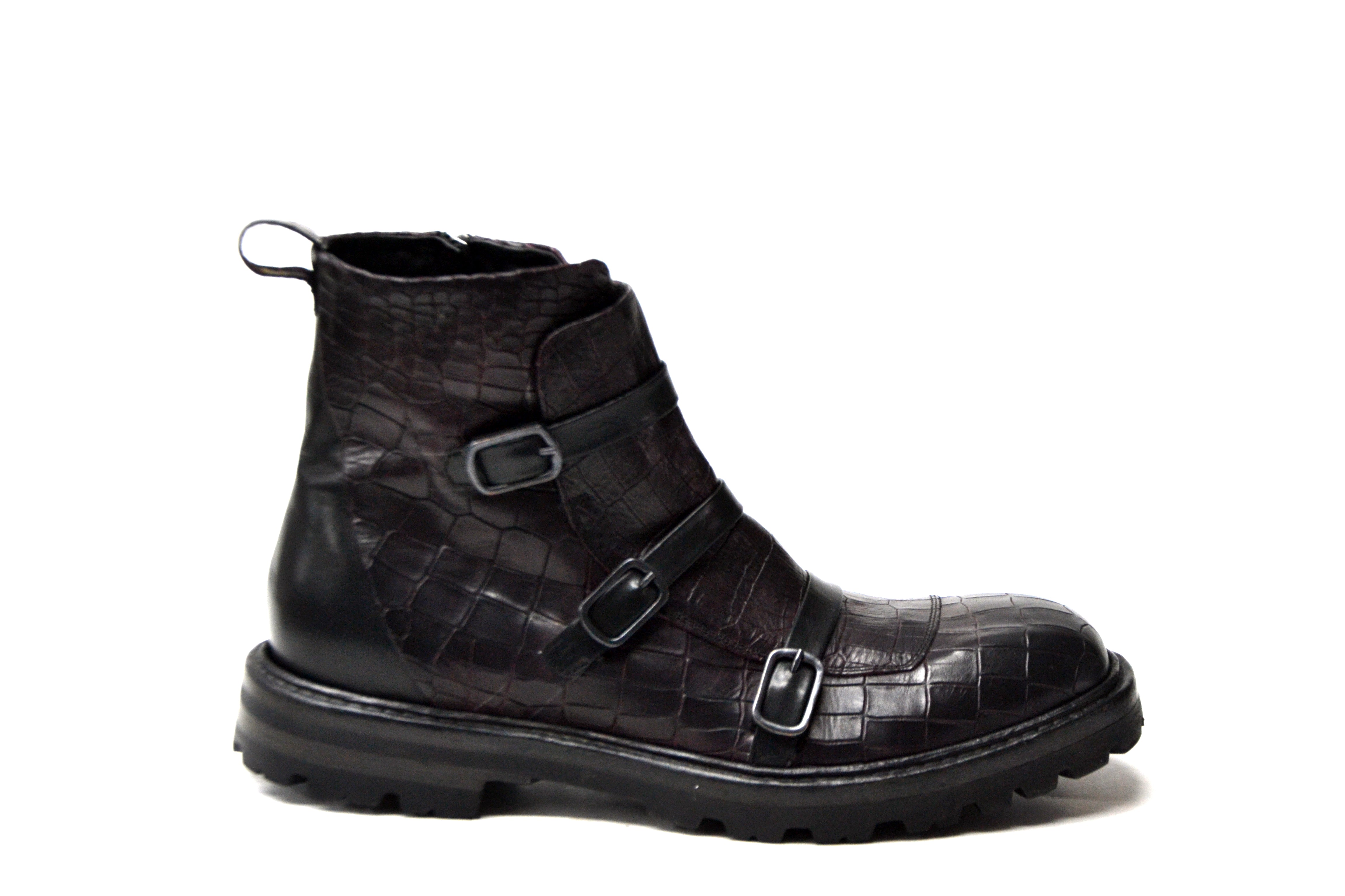 LAST PAIR 42- ARTHUR BUCKLED BOOTS