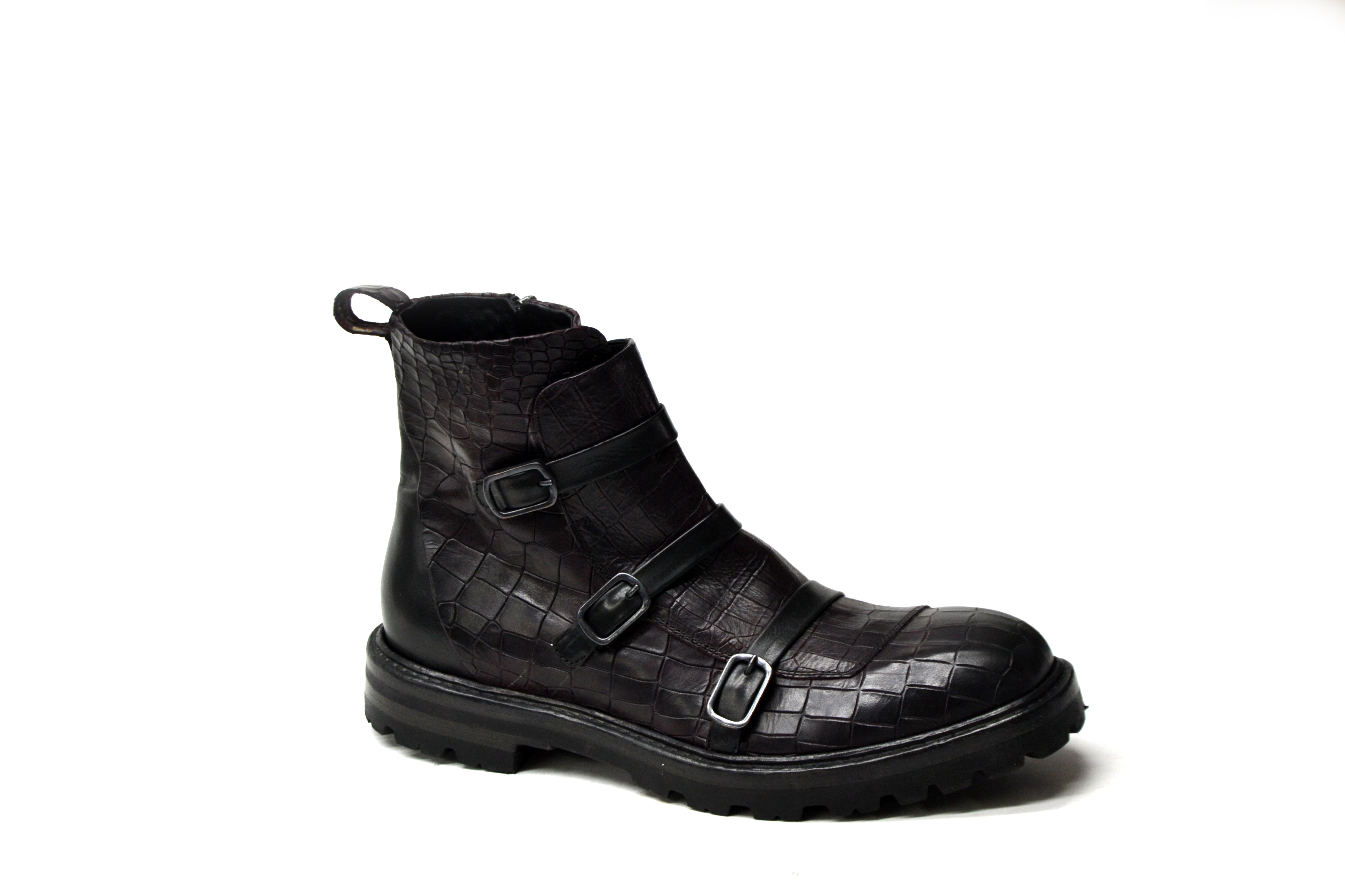 LAST PAIR 42- ARTHUR BUCKLED BOOTS