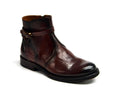 Harvard Chestnut Buckle+Zip Mid Boots