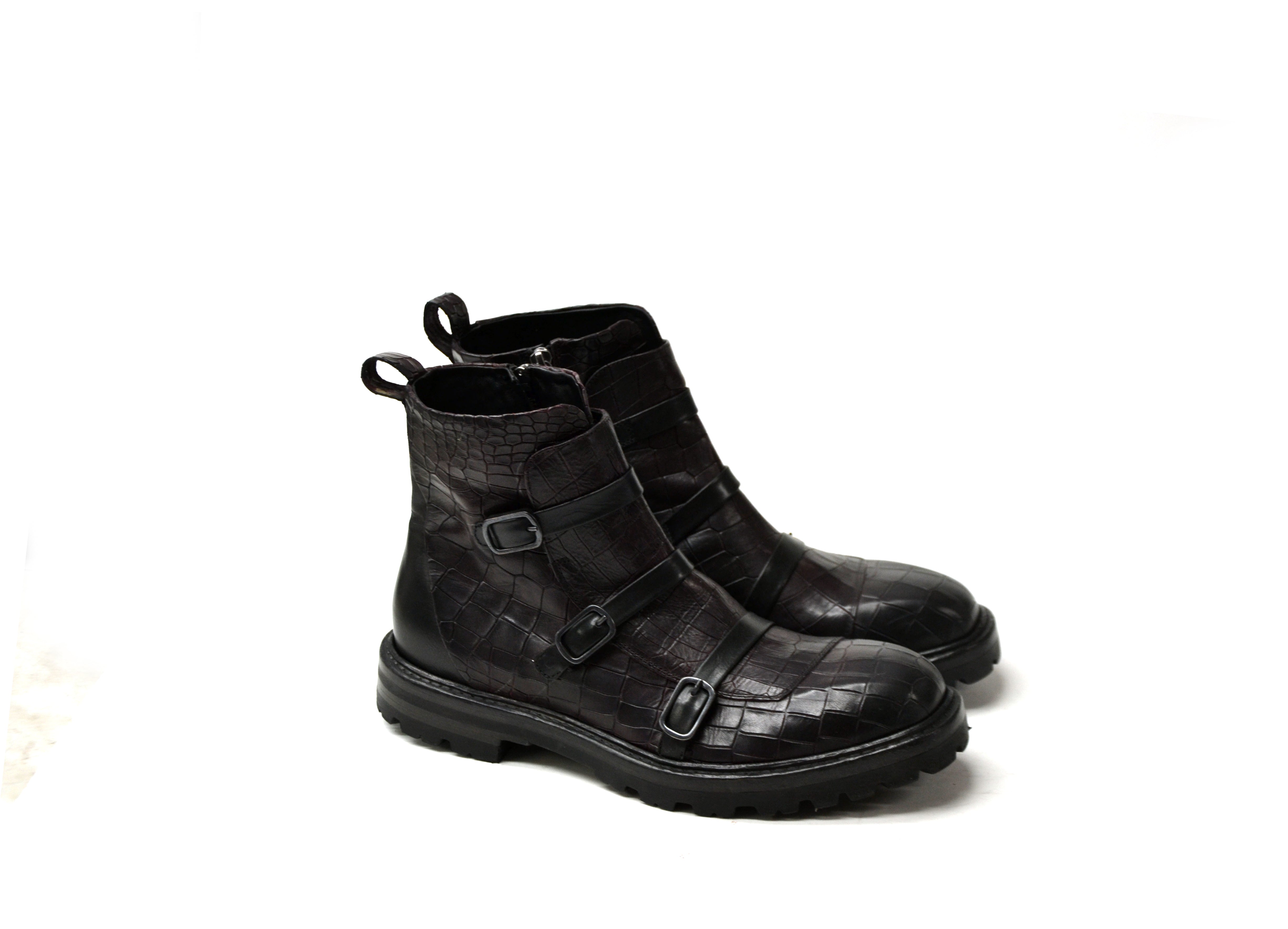 LAST PAIR 42- ARTHUR BUCKLED BOOTS