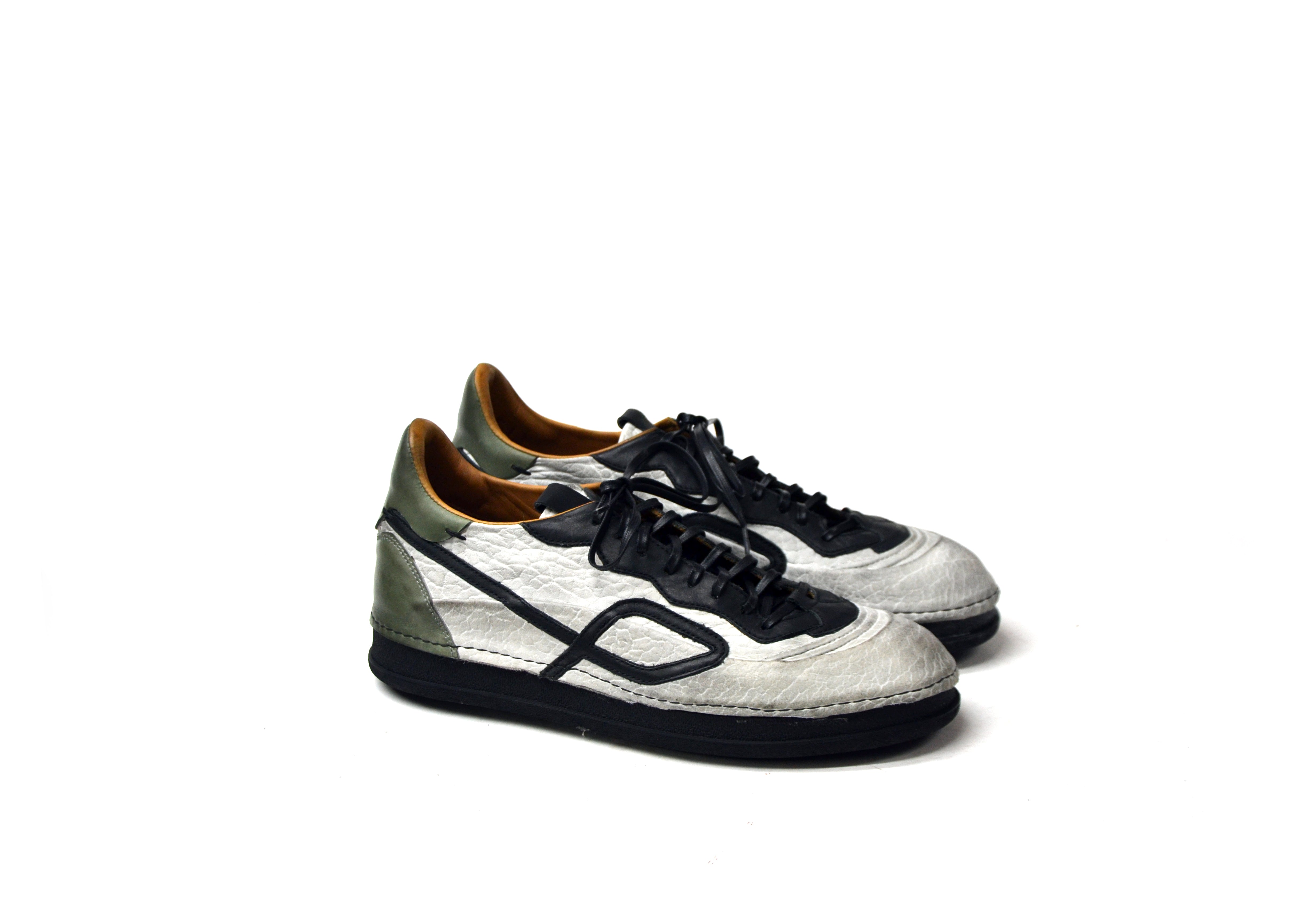 LAST PAIR 42-BISONTE ZEBRA LOW SNEAKERS