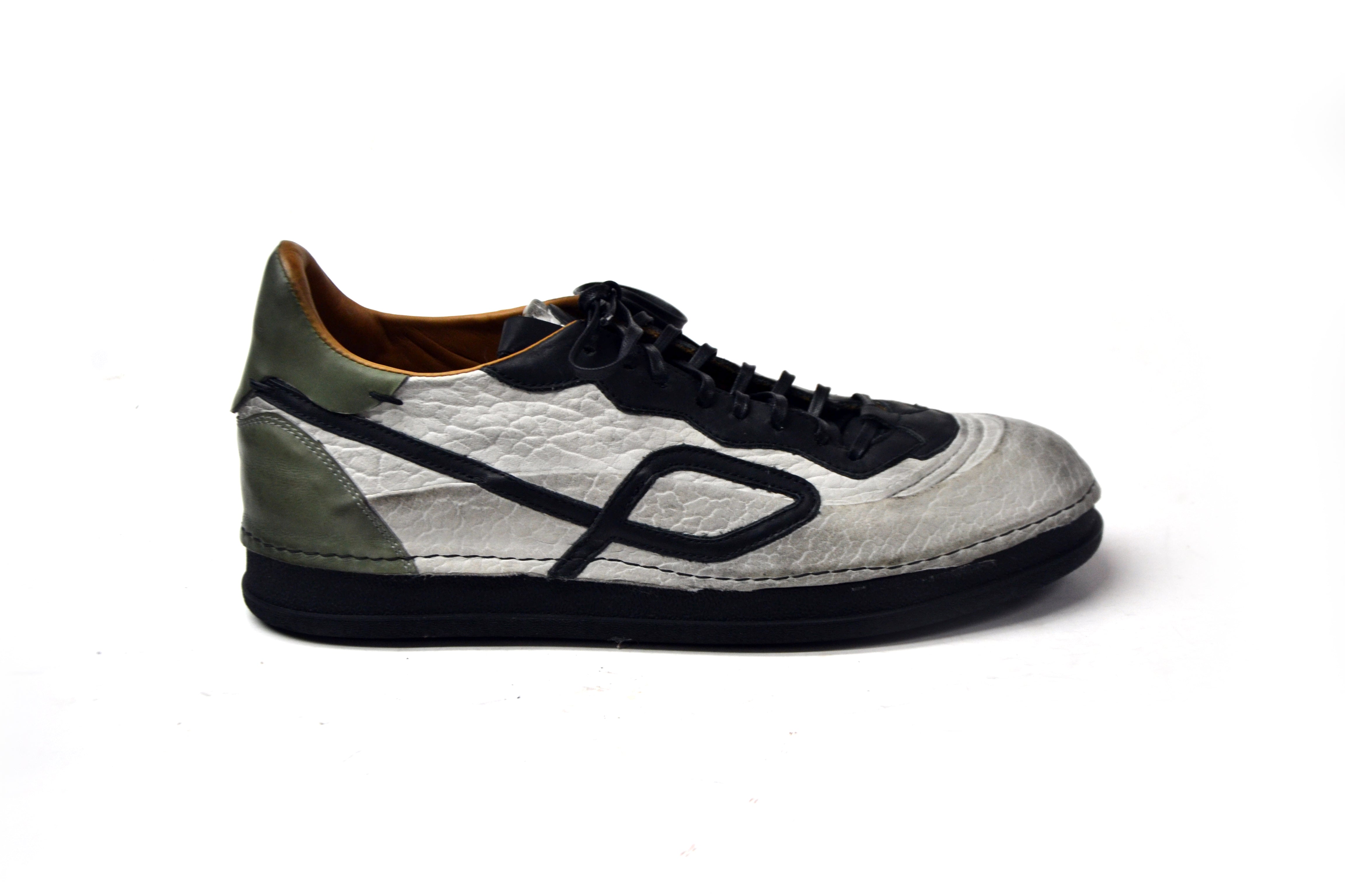 LAST PAIR 42-BISONTE ZEBRA LOW SNEAKERS