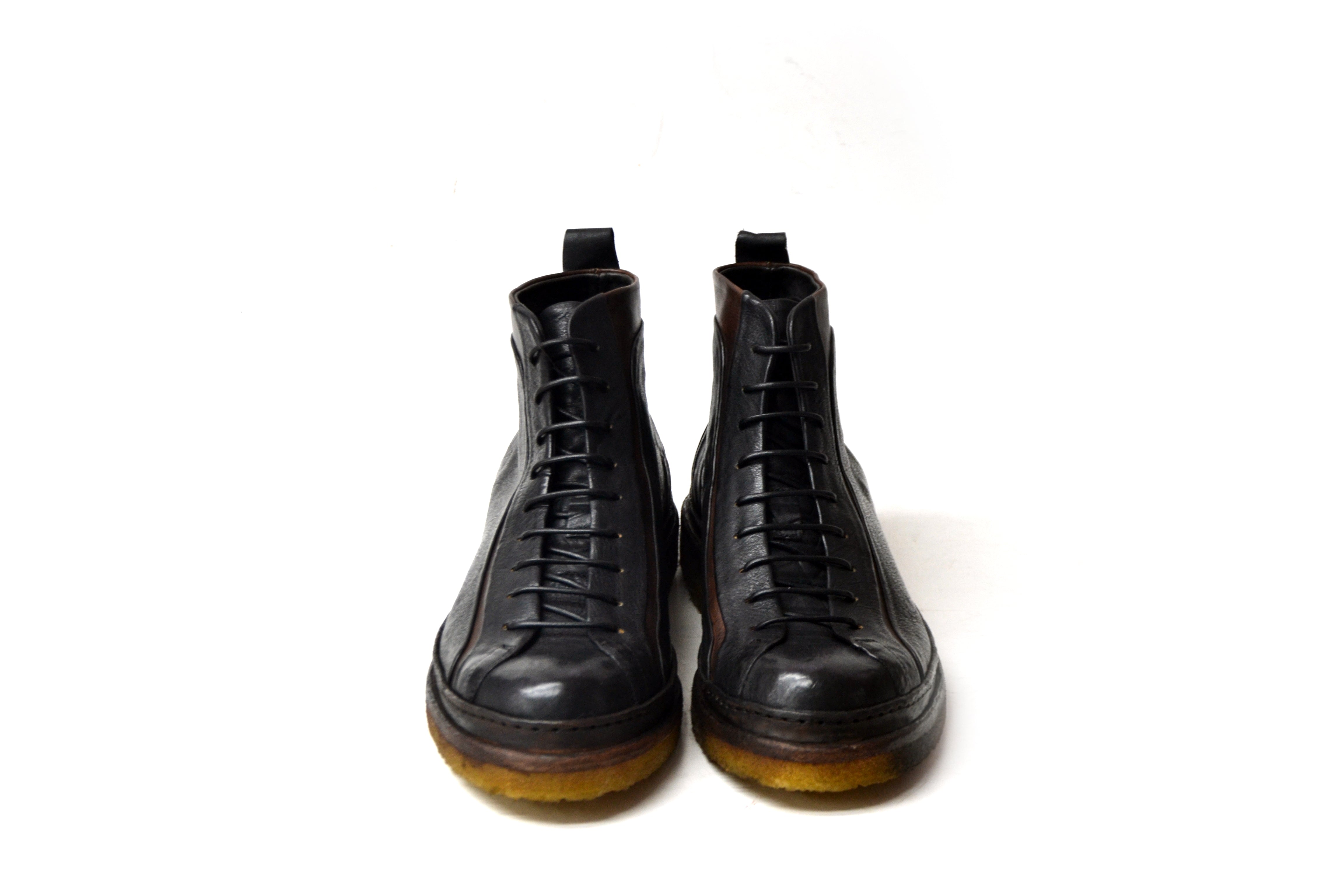 MORGAN BLACK LACEUP BOOTS