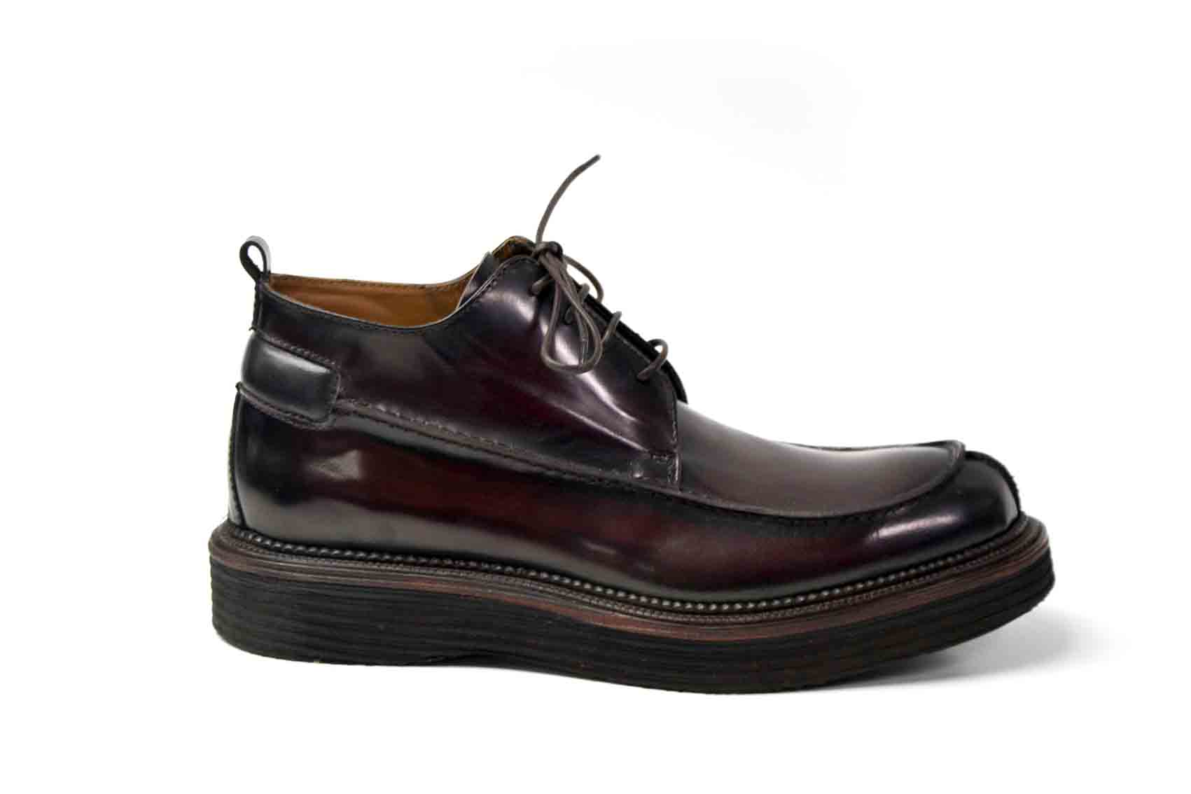 LAST PAIR 42-LISBONA BORDEAUX CHUKKA SHINY OR MATTE
