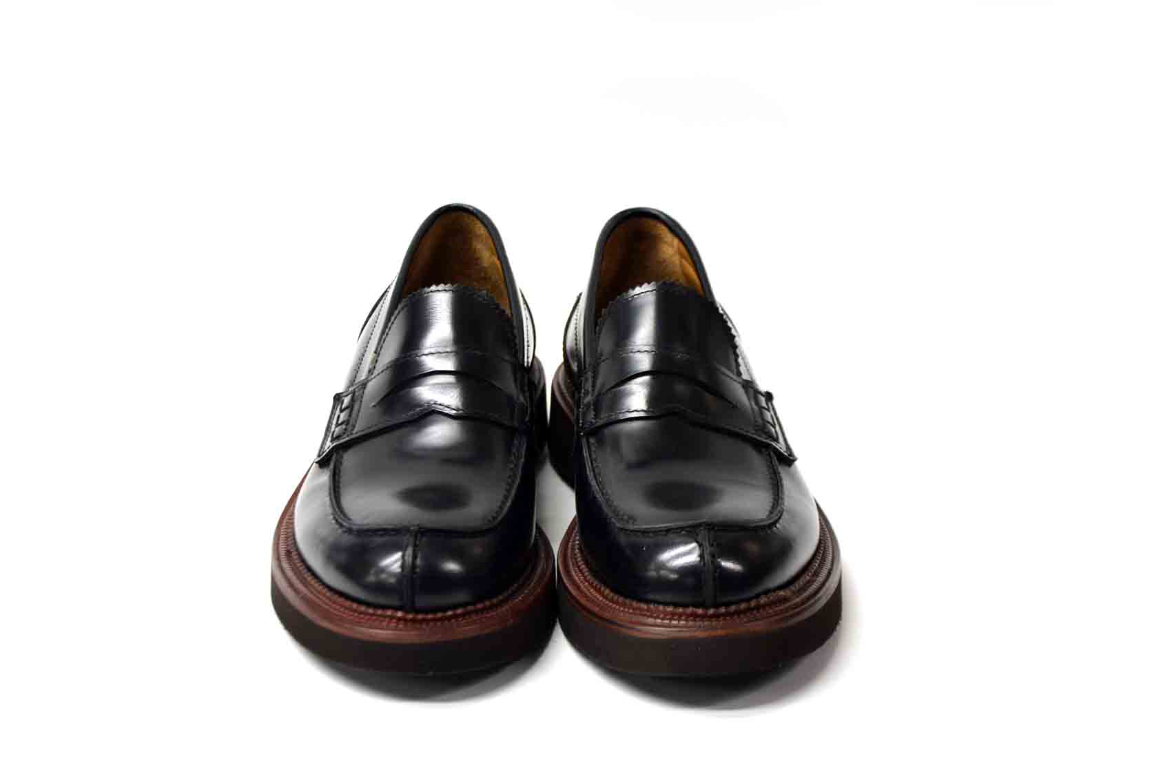 LAST PAIR 42- SHINY LOAFERS IN BLACK OR BORDEAUX