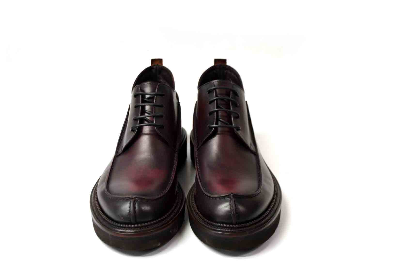LAST PAIR 42-LISBONA BORDEAUX CHUKKA SHINY OR MATTE