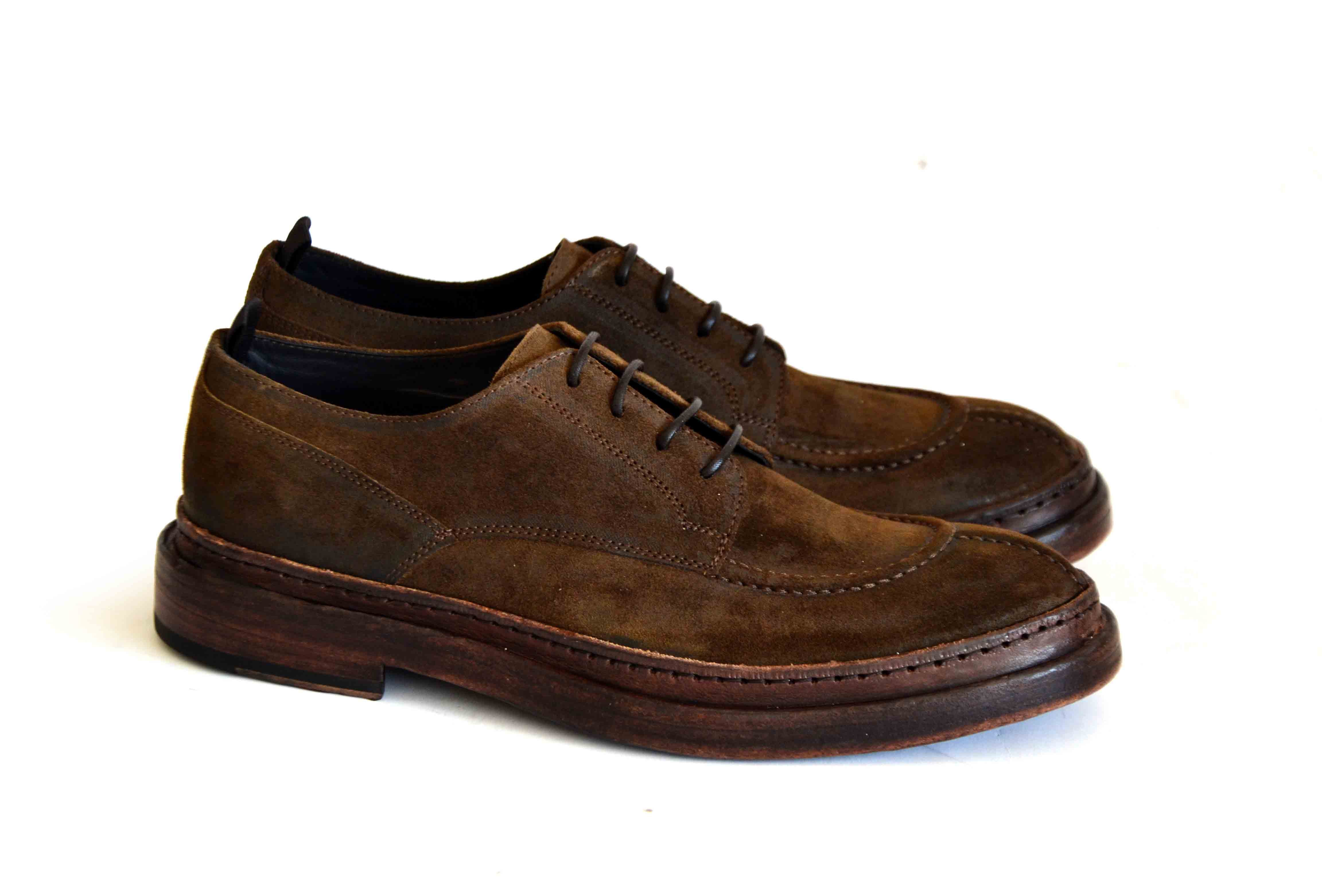 LAST PAIR 42- SUEDE PARABOT DERBY SHOES