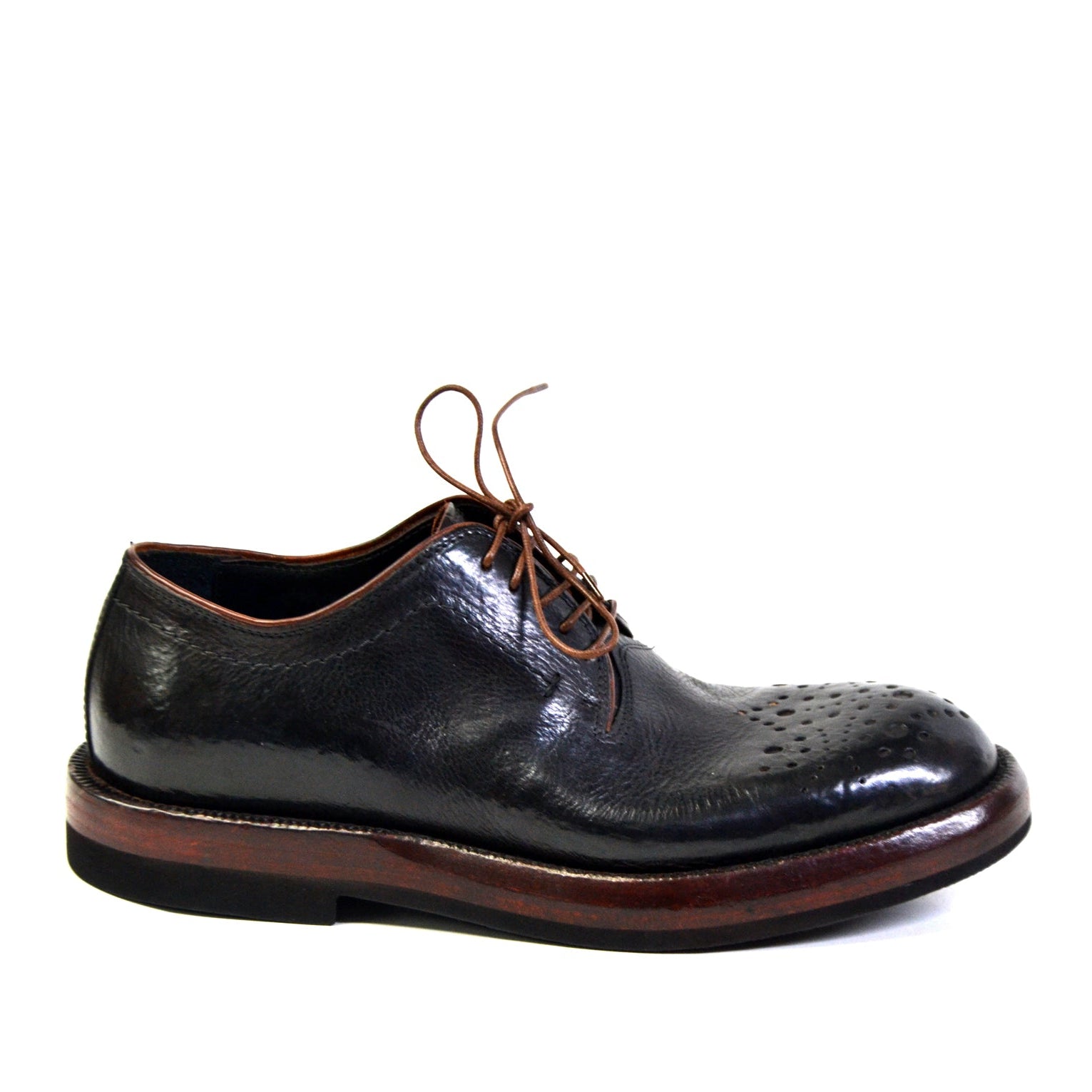 ROYAL BLACK&BROWN DERBY SHOES