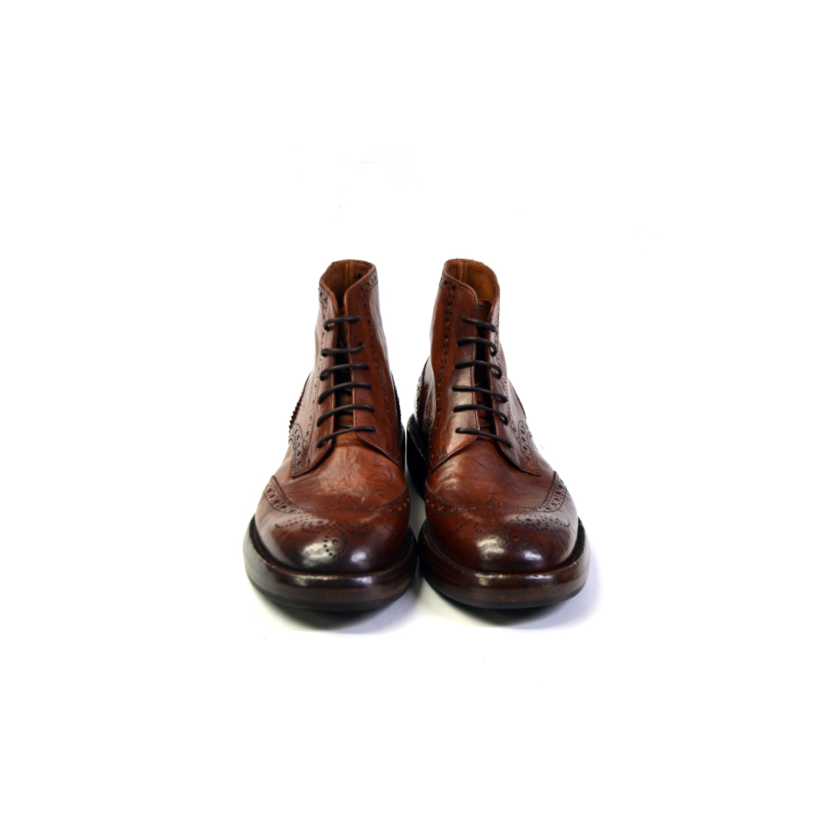 KÖNIGLICHE BRAUNE STIEFEL MIT SCHNÜRUNG