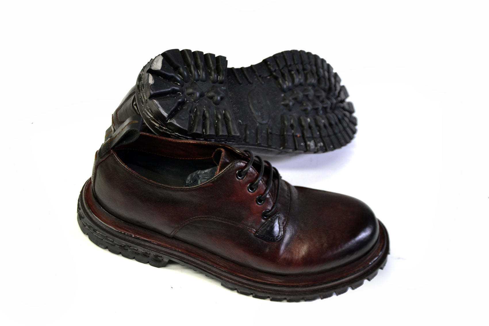 TONALE DARK BROWN DERBY SHOES