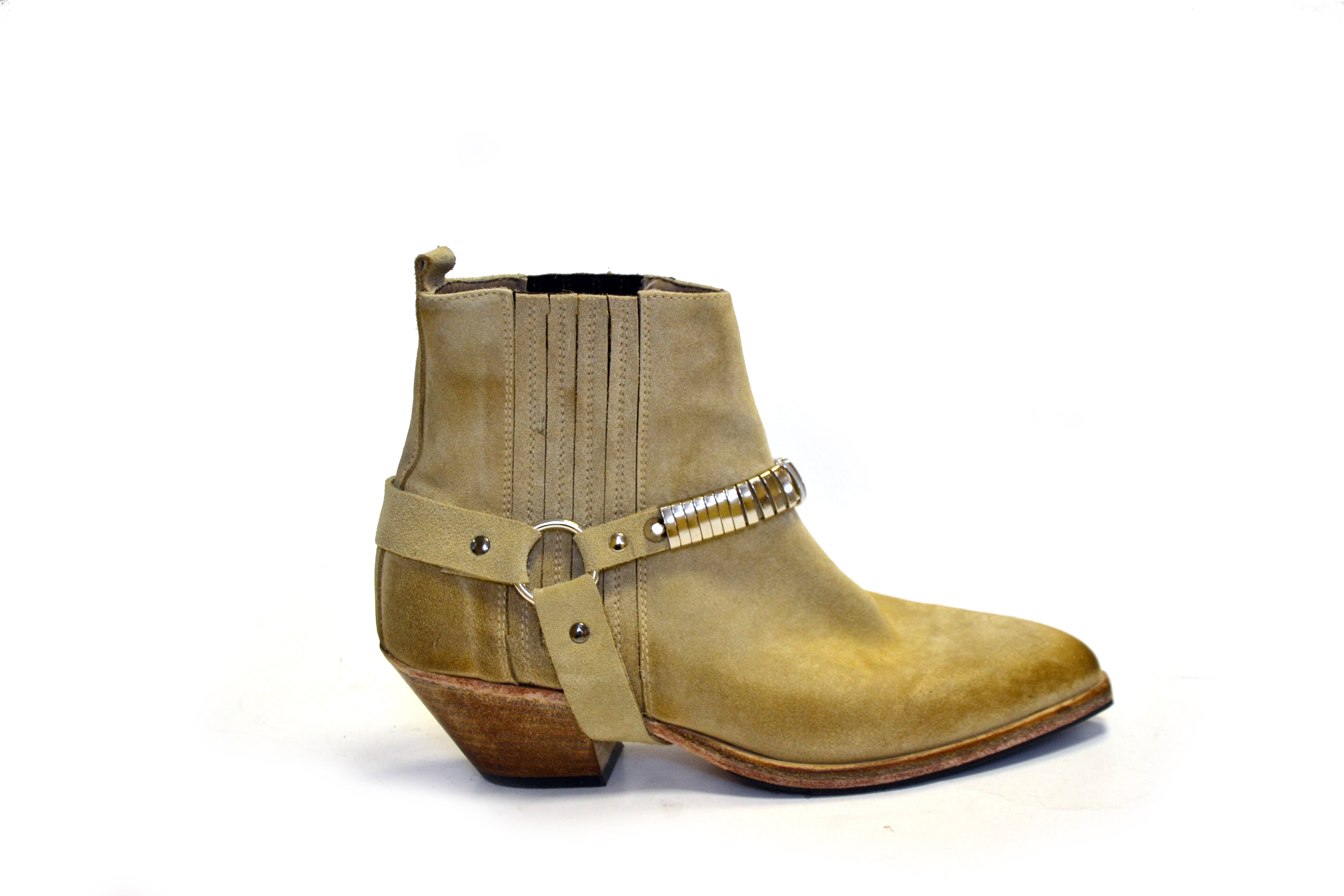 LAST PAIR 36/37- SUEDE METAL BOOTS