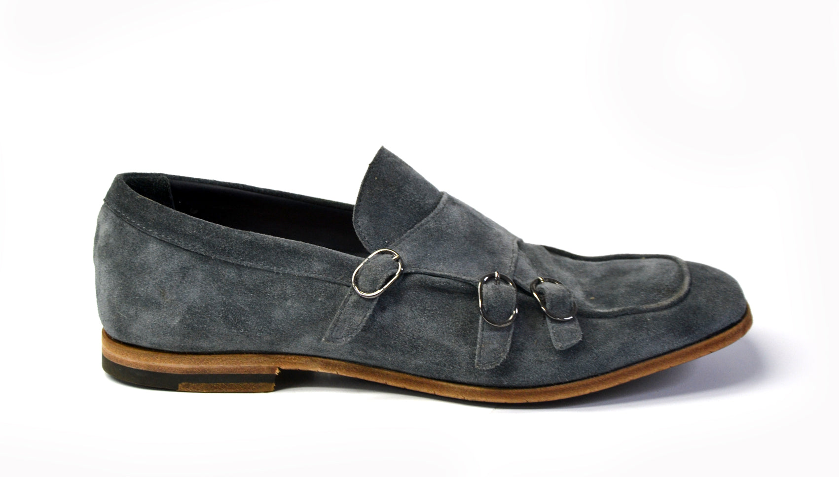 LAST PAIRS 42- KING LOAFERS IN SUEDE GREY OR LEATHER DARK BROWN