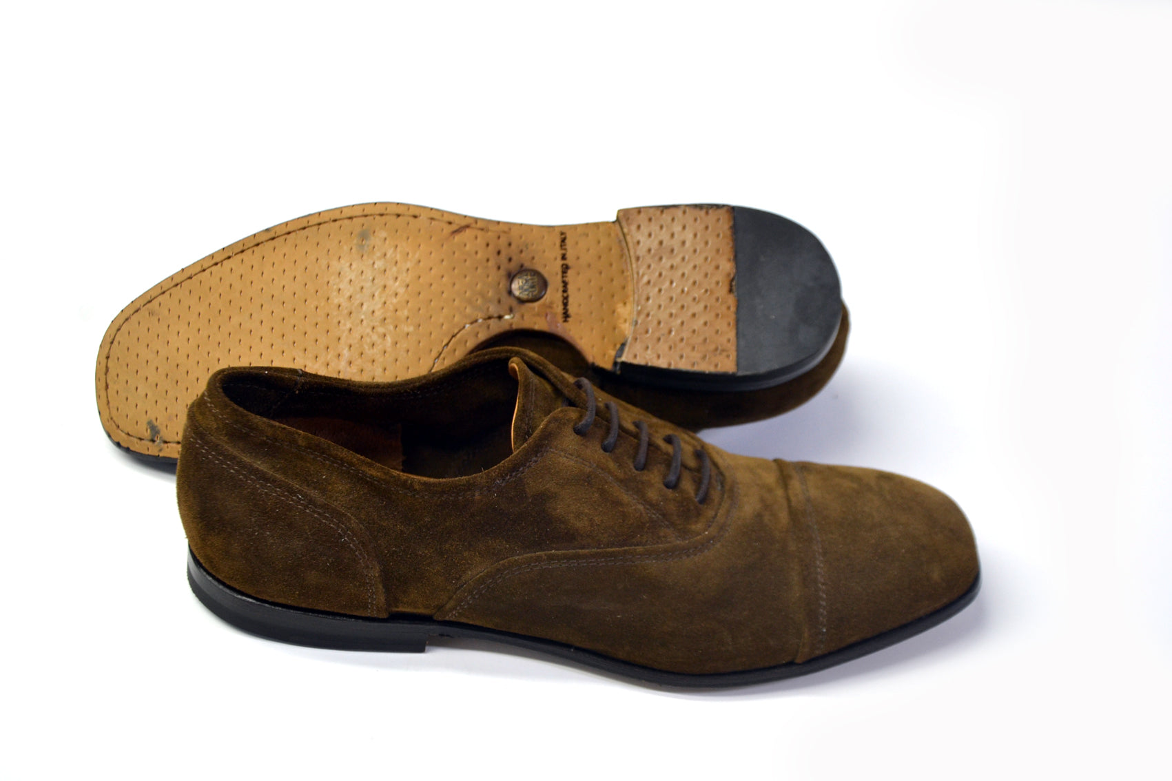 LAST PAIRS 42- KING OXFORDS IN SUEDE SAND OR DARK BROWN