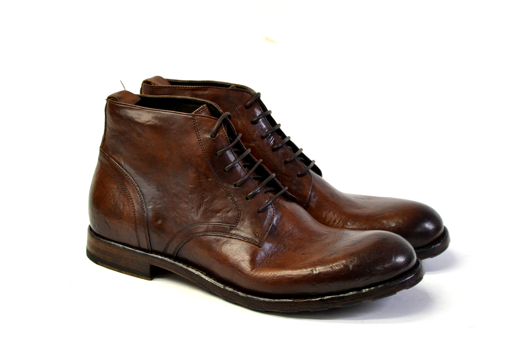 Doug Lace Mid Shoes Terra Brown