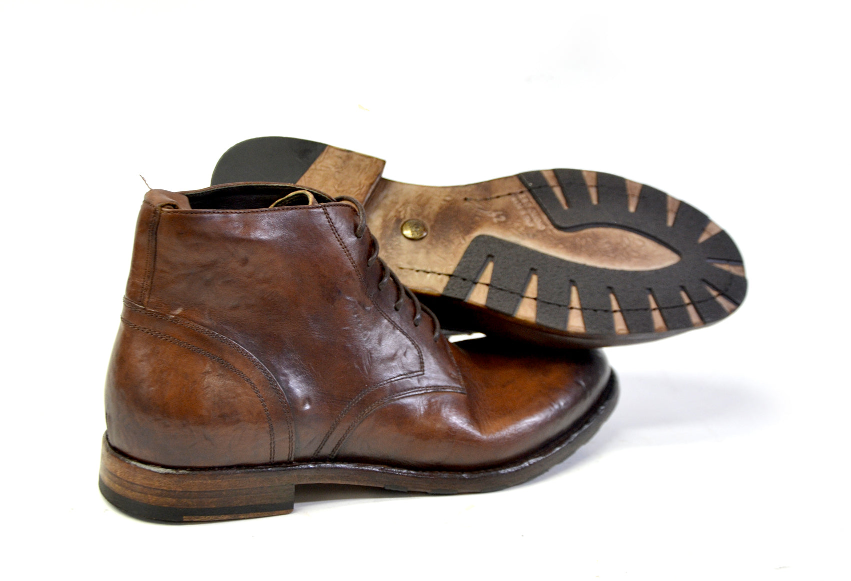 Doug Lace Mid Shoes Terra Brown