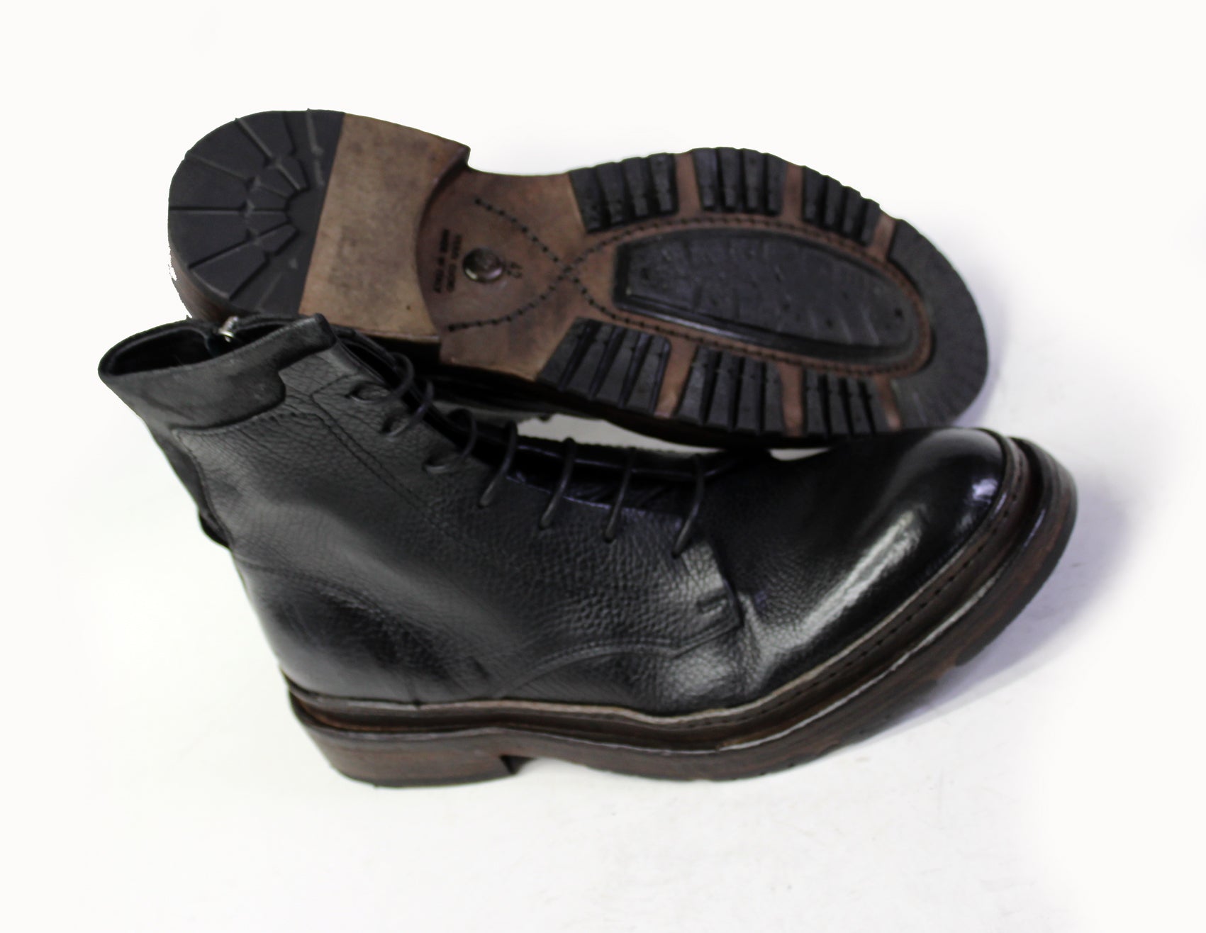 Cody Black Laced Combat Boots