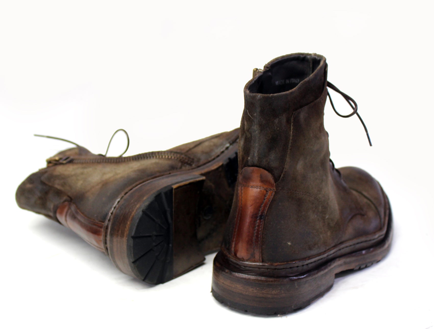 Cody Suede Laced Combat Boots