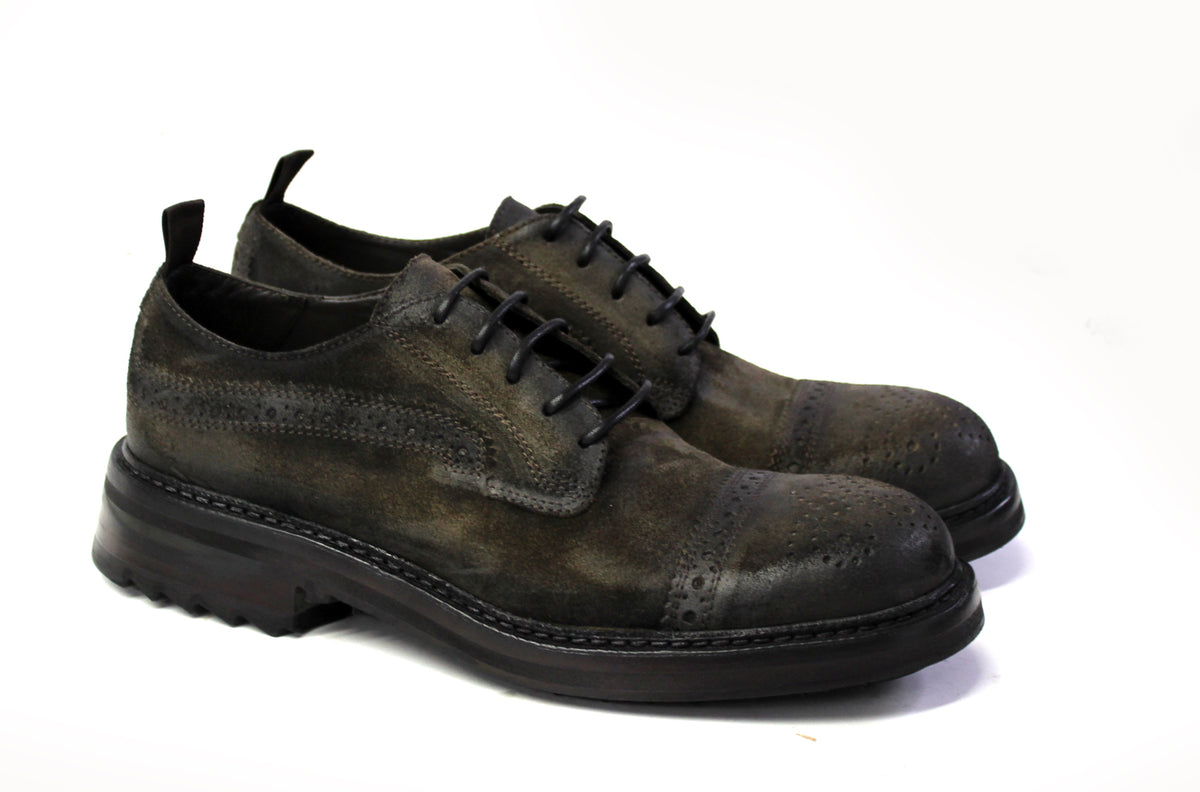 SHARK Suede Derby Shoes